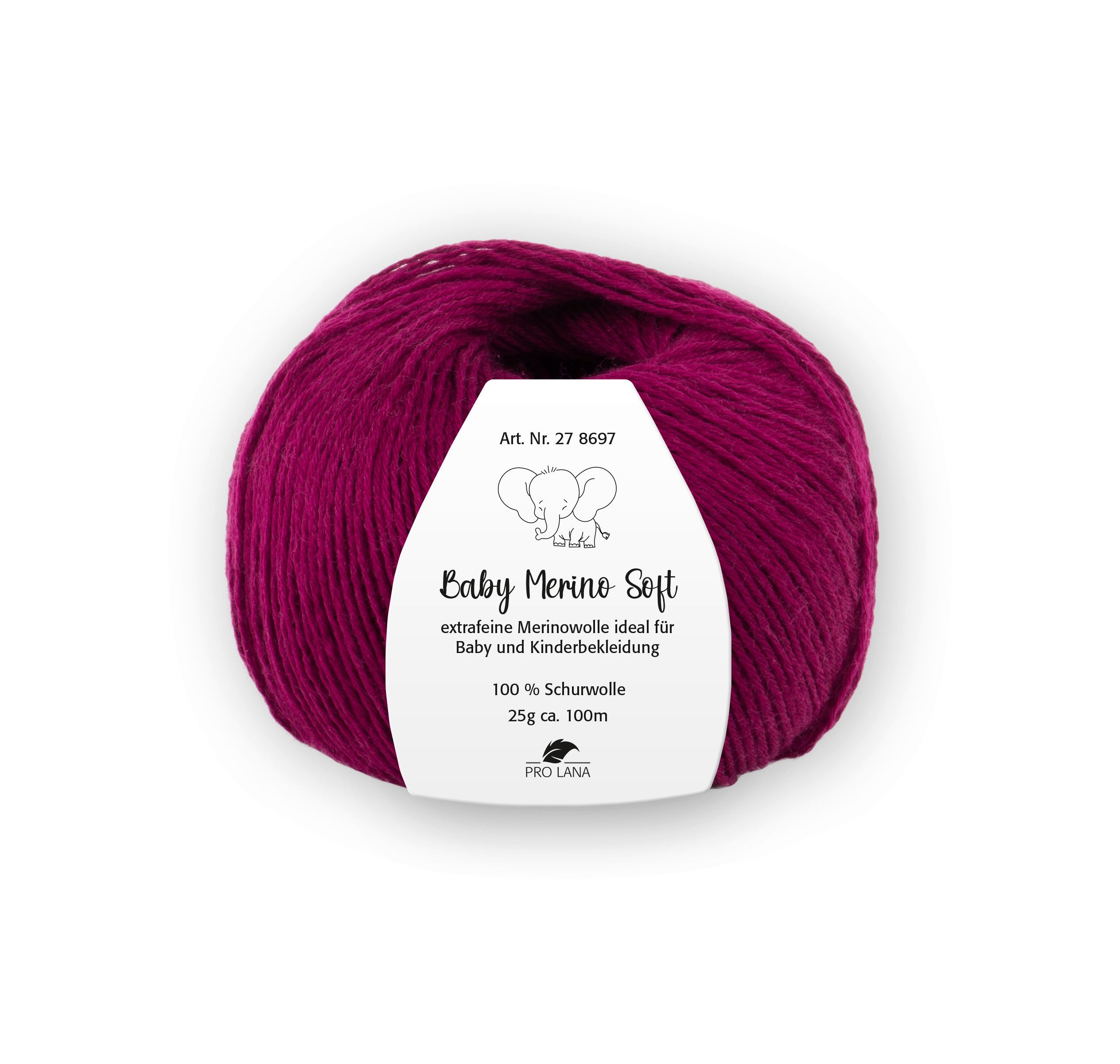 Pro Lana Baby Merino soft Häkelwolle, 100 m (Baby Merino Soft Wolle, zartes Gefühl auf der Babyhaut), 25 g
