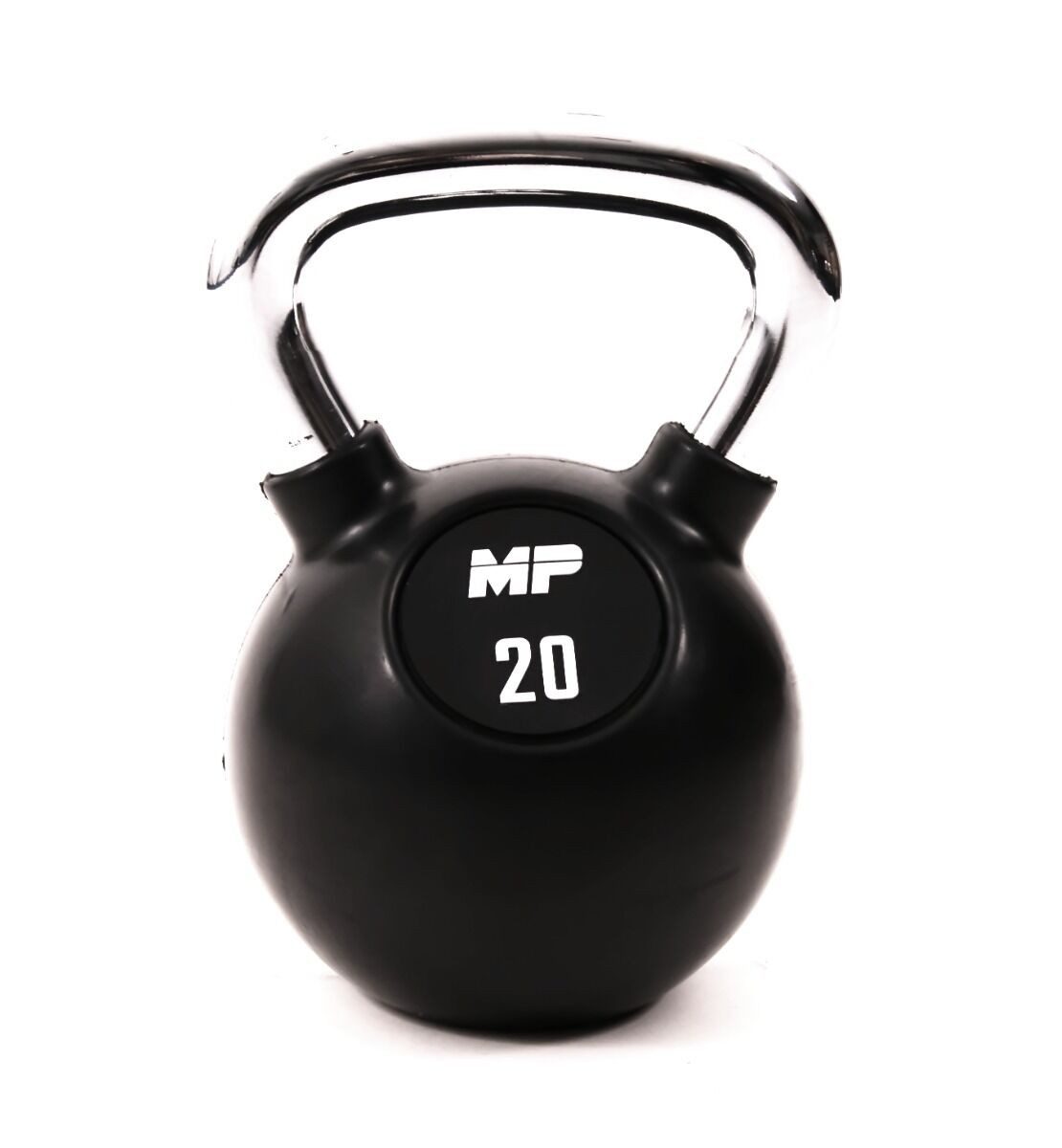 Muscle Power Kettlebell Muscle Power Rubberen Kettlebell 20 kg Schwarz
