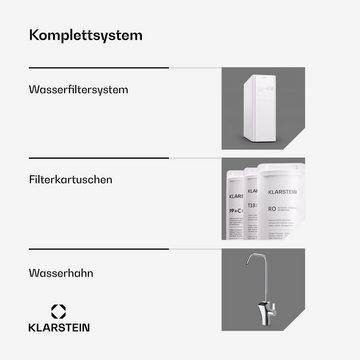 Klarstein Wasserfilter PureFina 600 Wasserfiltersystem, Zubehör für PureFina 600,  RO-Filter Wasserfilter maschine Wasserhahn Home Office