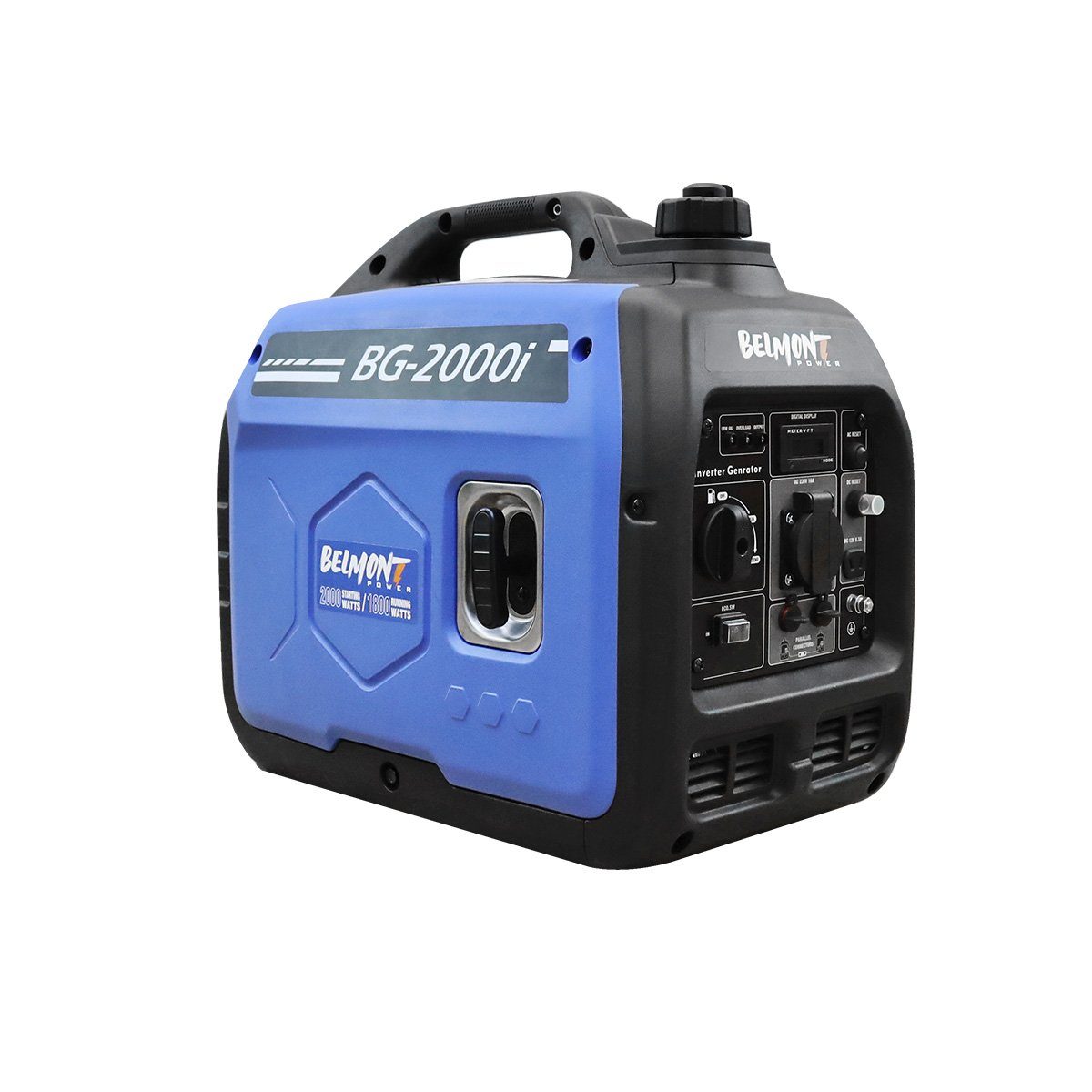 BELMONT Stromgenerator BG2000i, 1,8kW, Inverter, Silent, blau, 62dB leiser 4-Takt-Motor(max 2,0 kW)