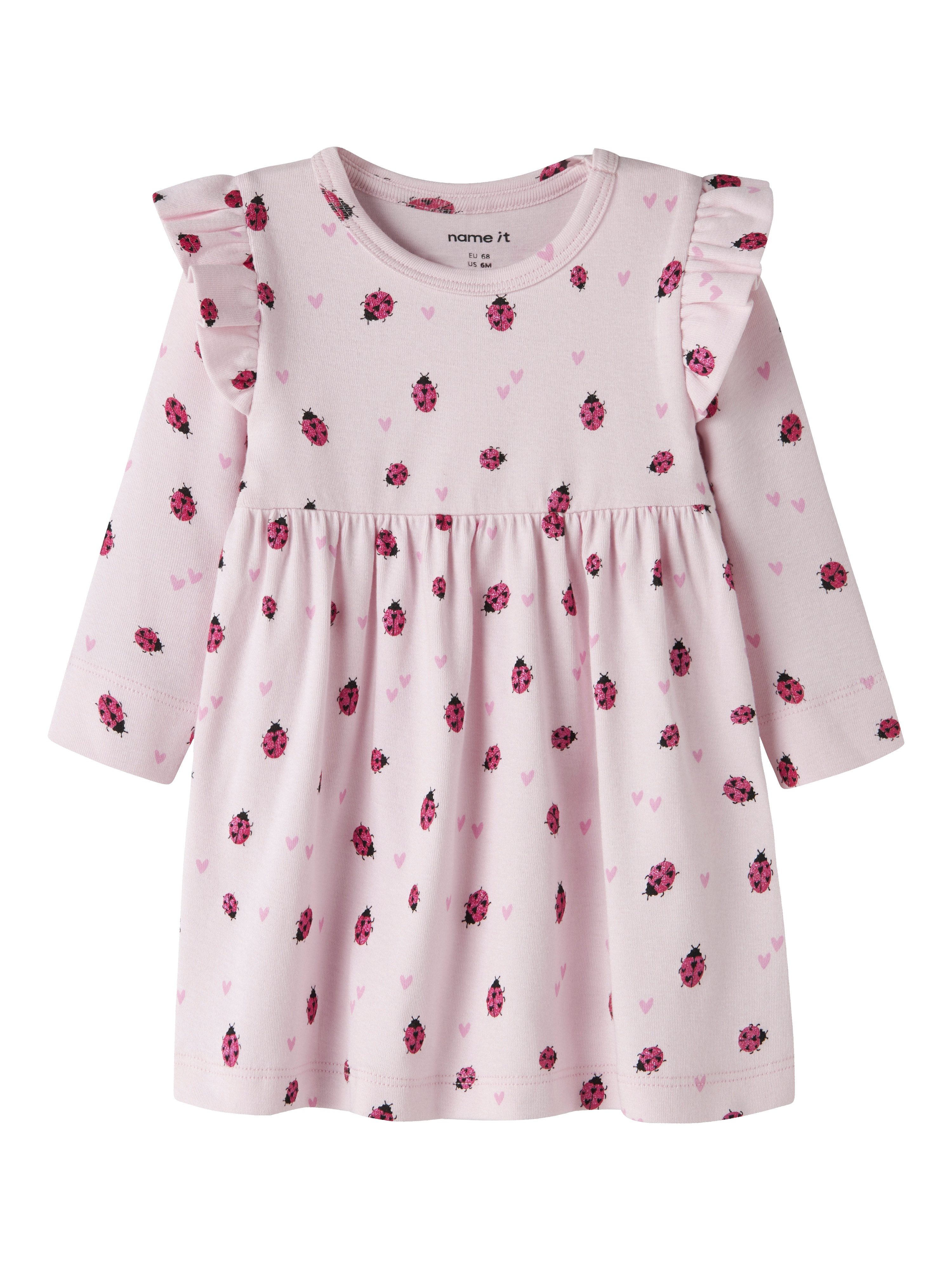 Name It Jerseykleid NBFHALINE LS DRESS Baumwollmischung, regular fit