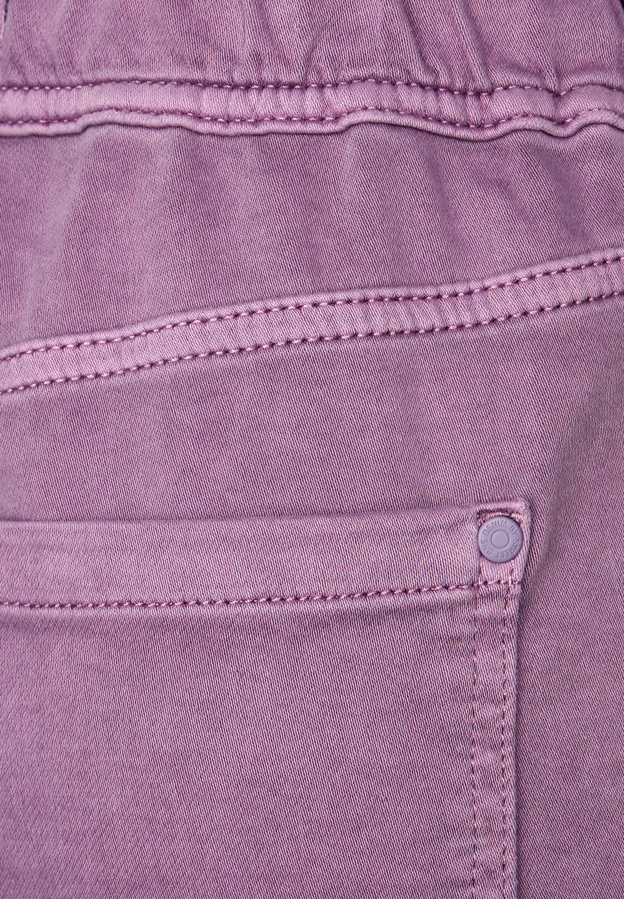 STREET ONE Loose-fit-Jeans im Cargo-Style overdyed lupine lilac