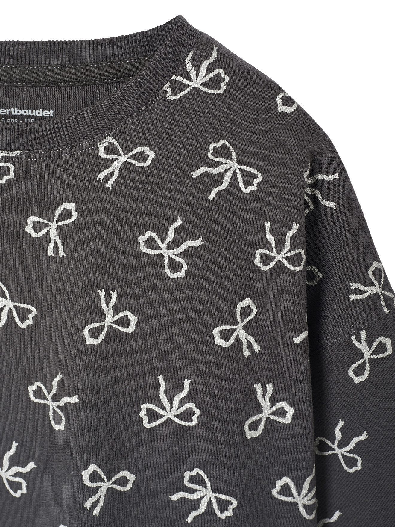 vertbaudet Langarmshirt Mädchen Cropped-Shirt mit langen Ärmeln – Bild 3 von 4