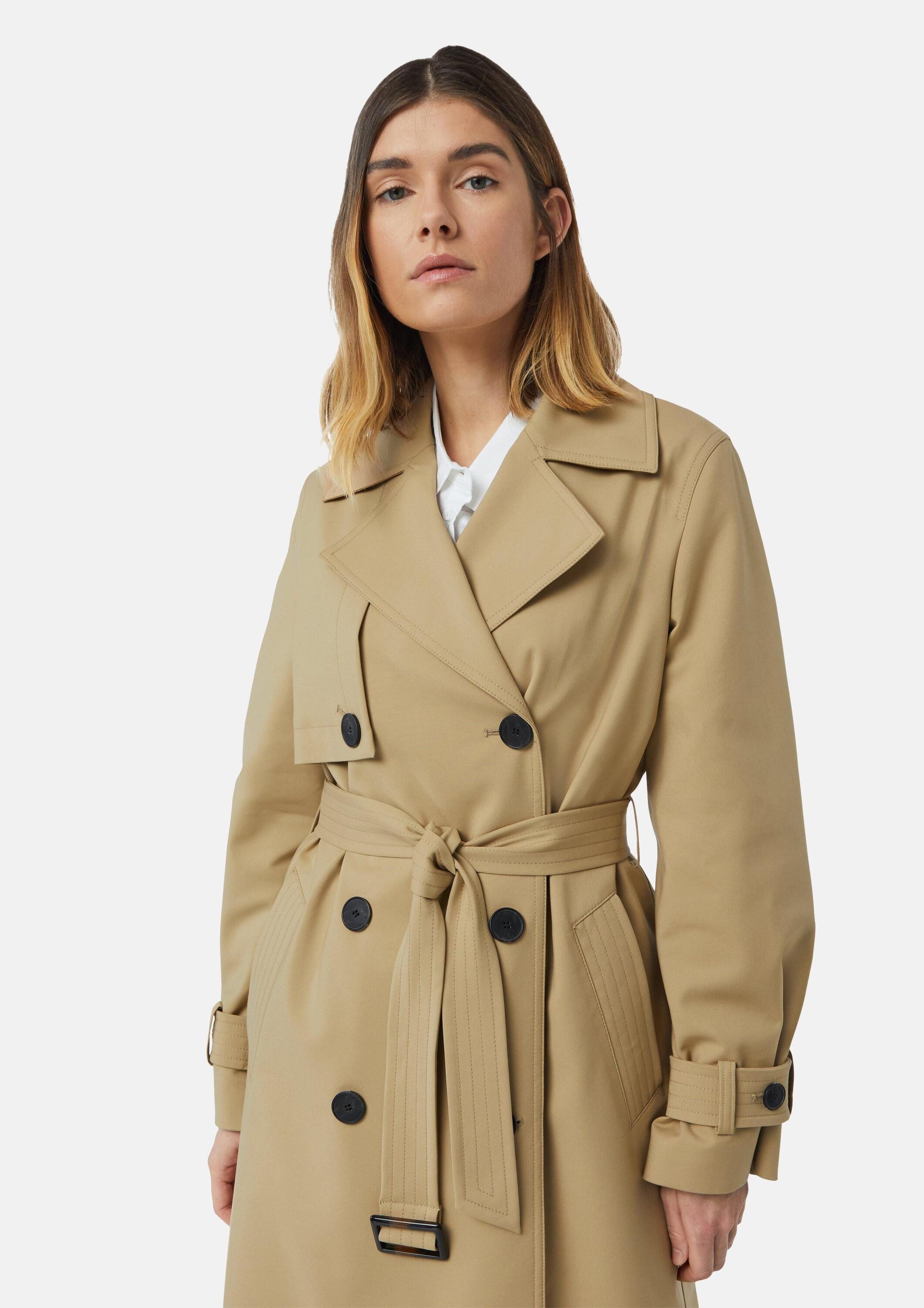 comma Trenchcoat Outdoor-Mantel Klassischer Trenchcoat mit zweireihiger Knopfleiste