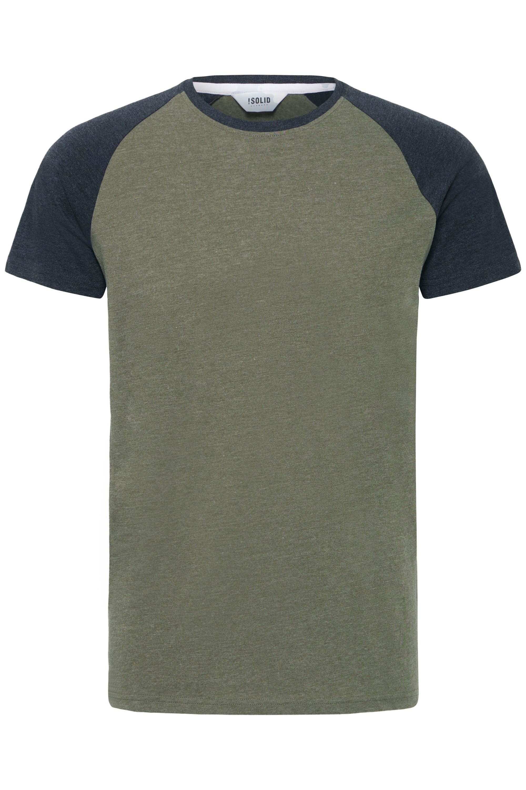 !Solid Rundhalsshirt SDBastian Kurzarmshirt im Baseball-Look günstig online kaufen