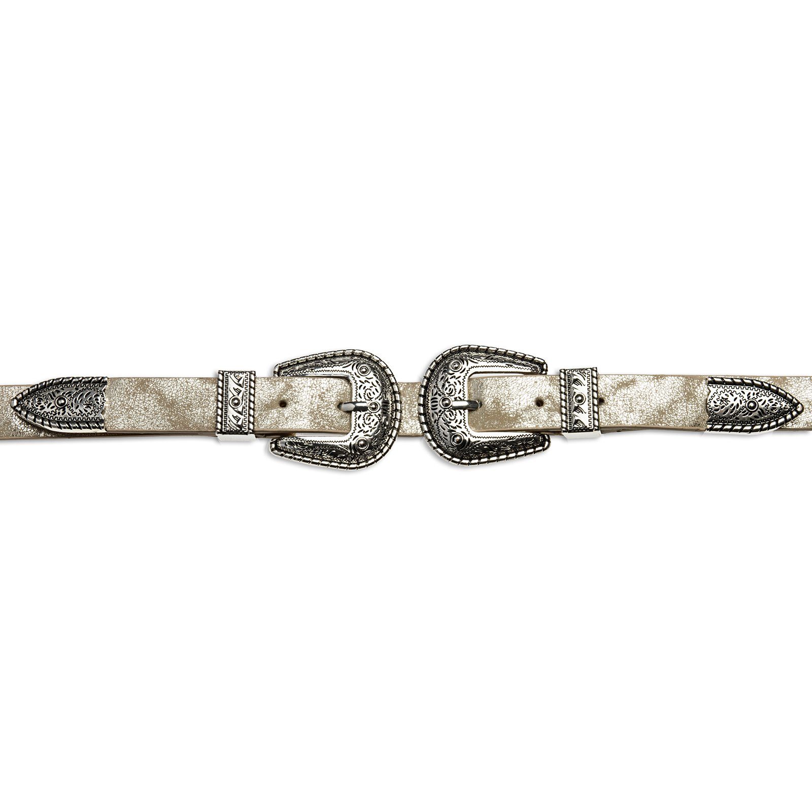 Taillengürtel gold Caspar Damen stylischer / Westerngürtel Trachtengürtel mit GU316 Doppelschnalle