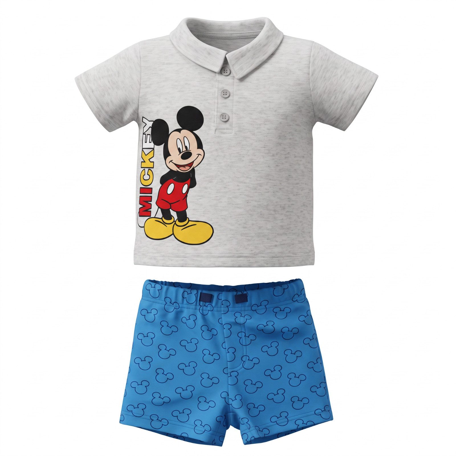 Disney Print-Shirt Disney Mickey Maus Baby 2tlg.Set Kleinkind T-Shirt Shorts Gr. 62-68