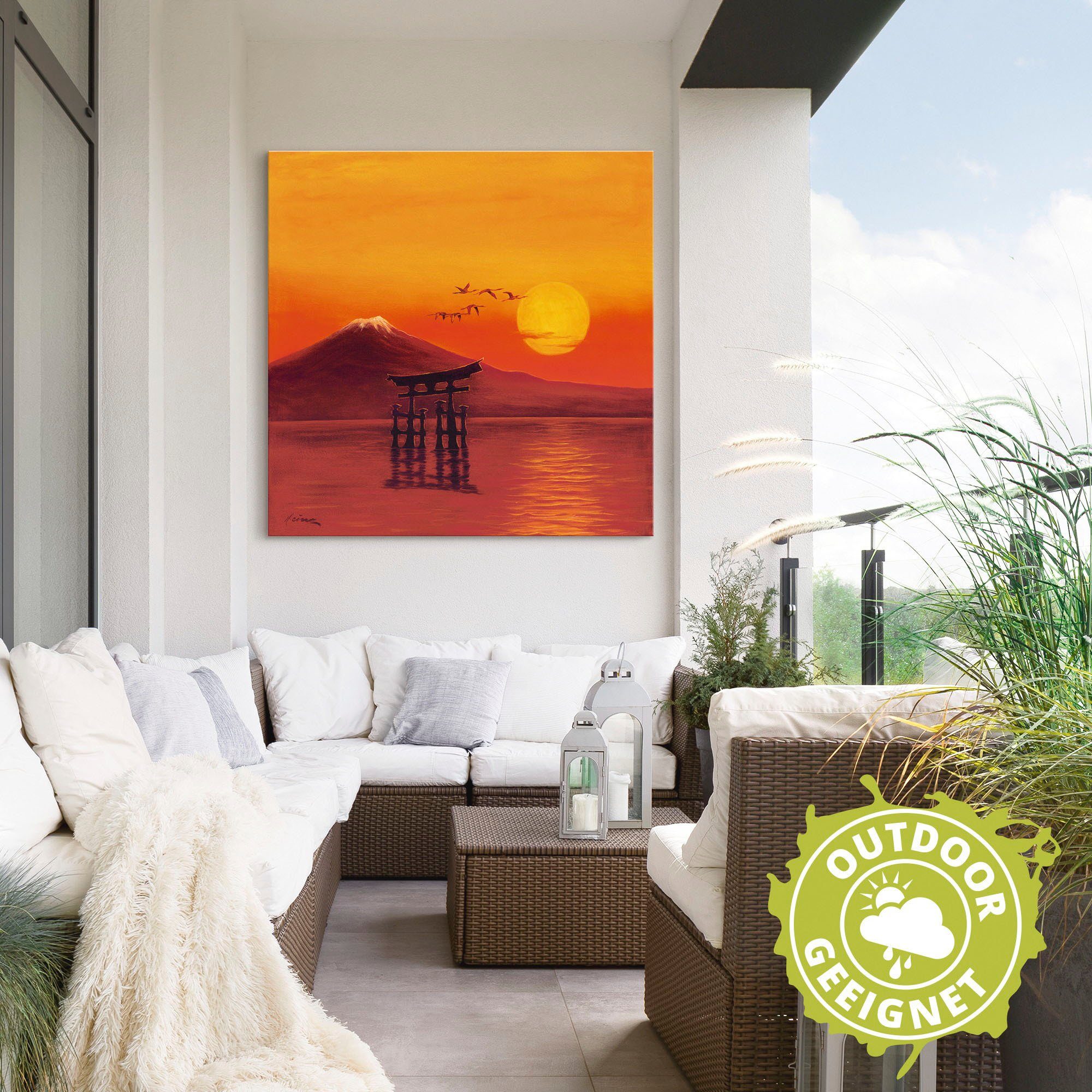Artland Wandbild »Schwebendes Tor - Asien«, Bilder von Asien (1 Stück), in vielen Größen & Produktarten - Alubild / Outdoorbild für den Außenbereich, Leinwandbild, Poster, Wandaufkleber / Wandtattoo auch für Badezimmer geeignet-HomeTrends