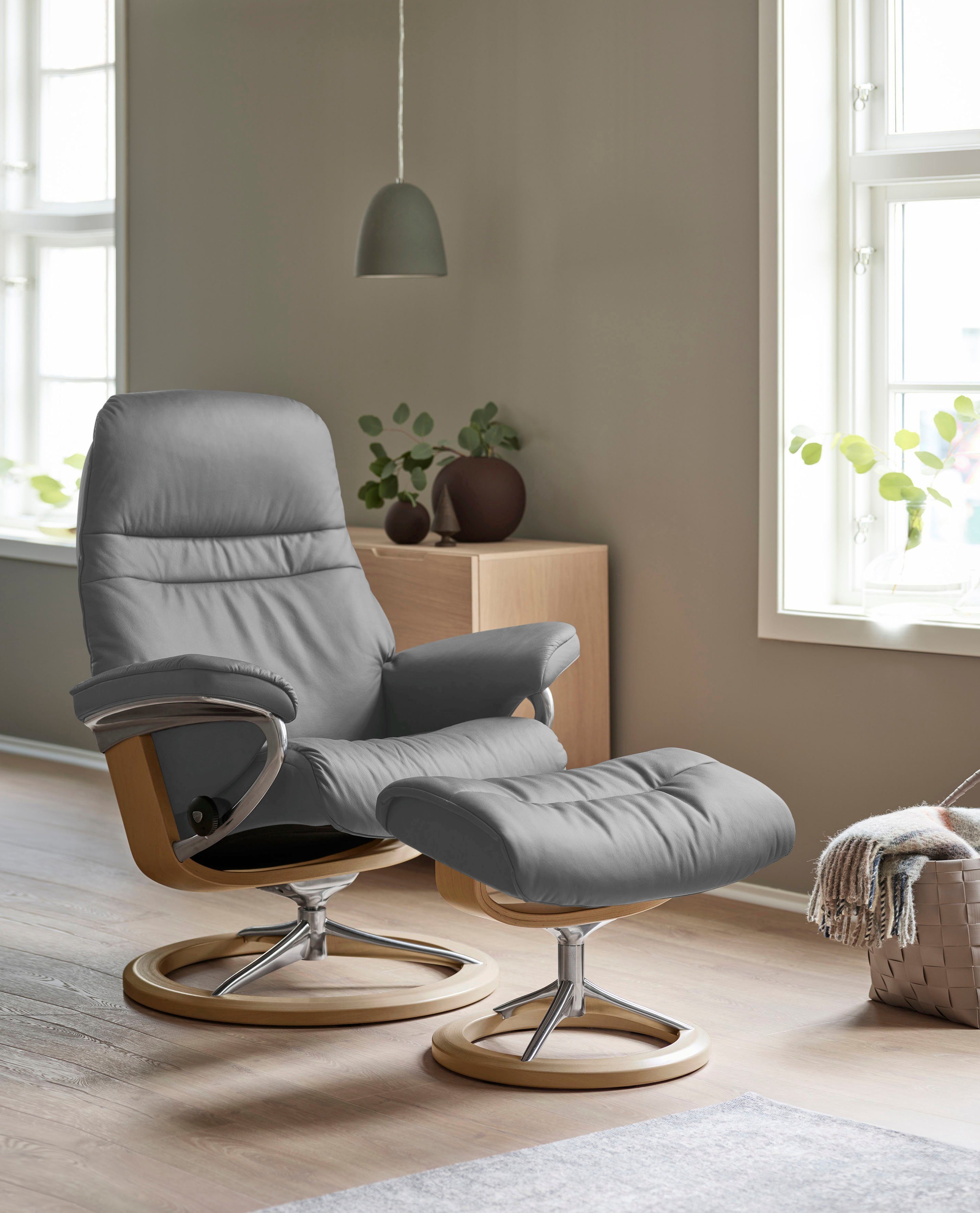 Stressless® Relaxsessel Sunrise, mit Signature Base, M, Gestell Größe Eiche