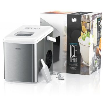 Arendo Eiswürfelmaschine, 120W mit 1,5L Behälter, Eiswürfelbereiter, 9 Eiswürfel in 9 Minuten