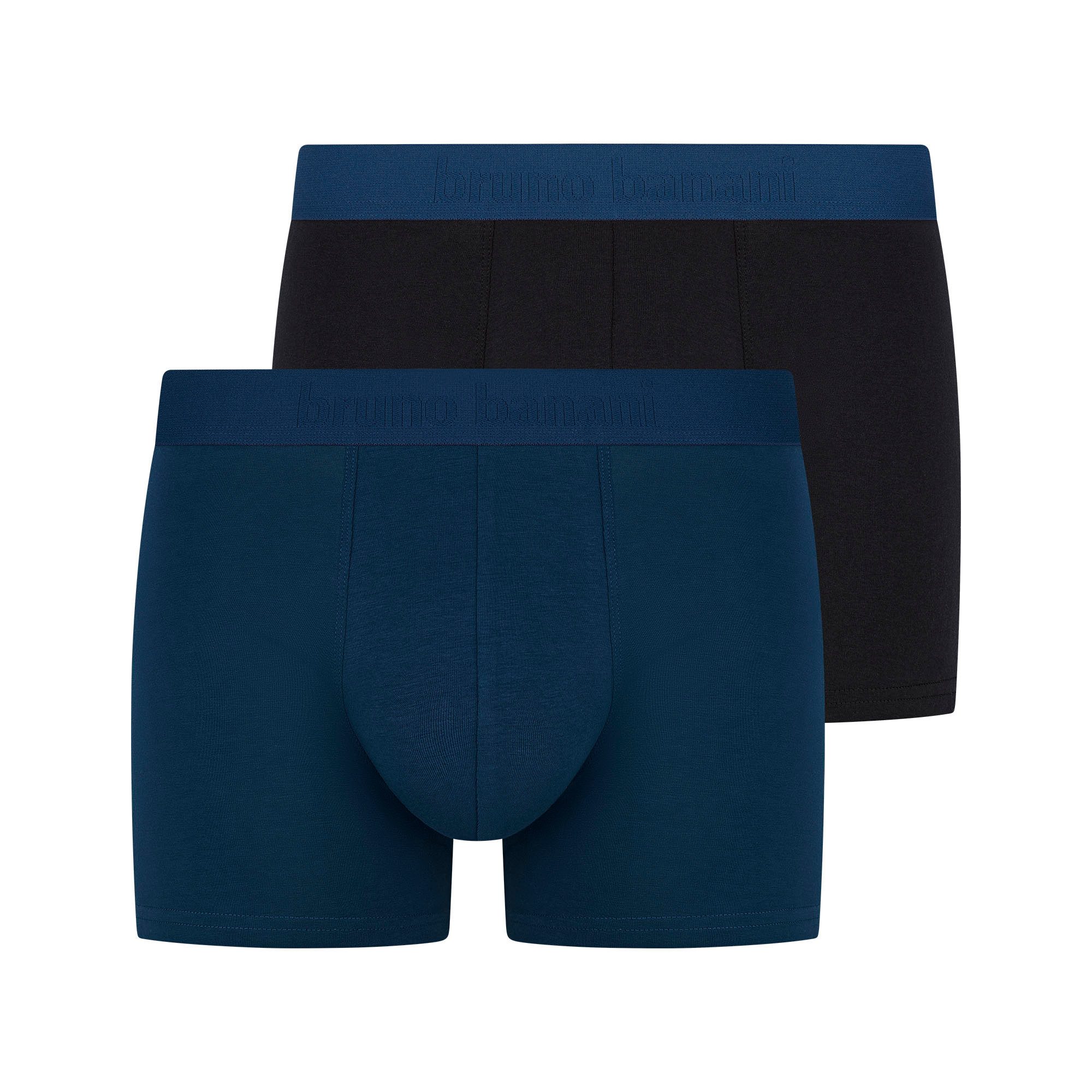 Bruno Banani Boxer Flowing (2er Pack) mit kontrastreichem Logobund