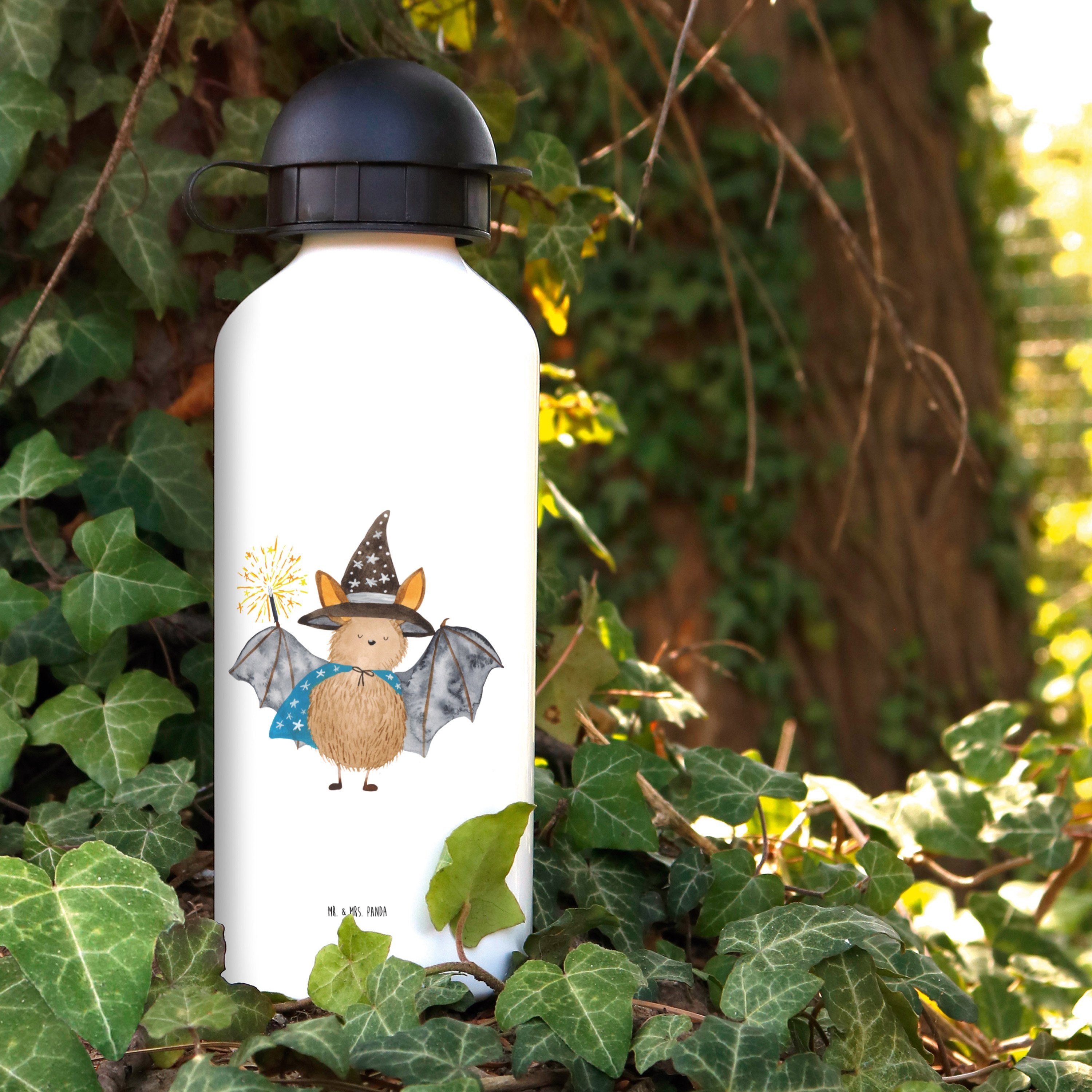 Mr. & Mrs. Panda Trinkflasche lustige Fledermaus - Weiß Sprüche, Geschenk, Zauberer Tiere, Fleder 