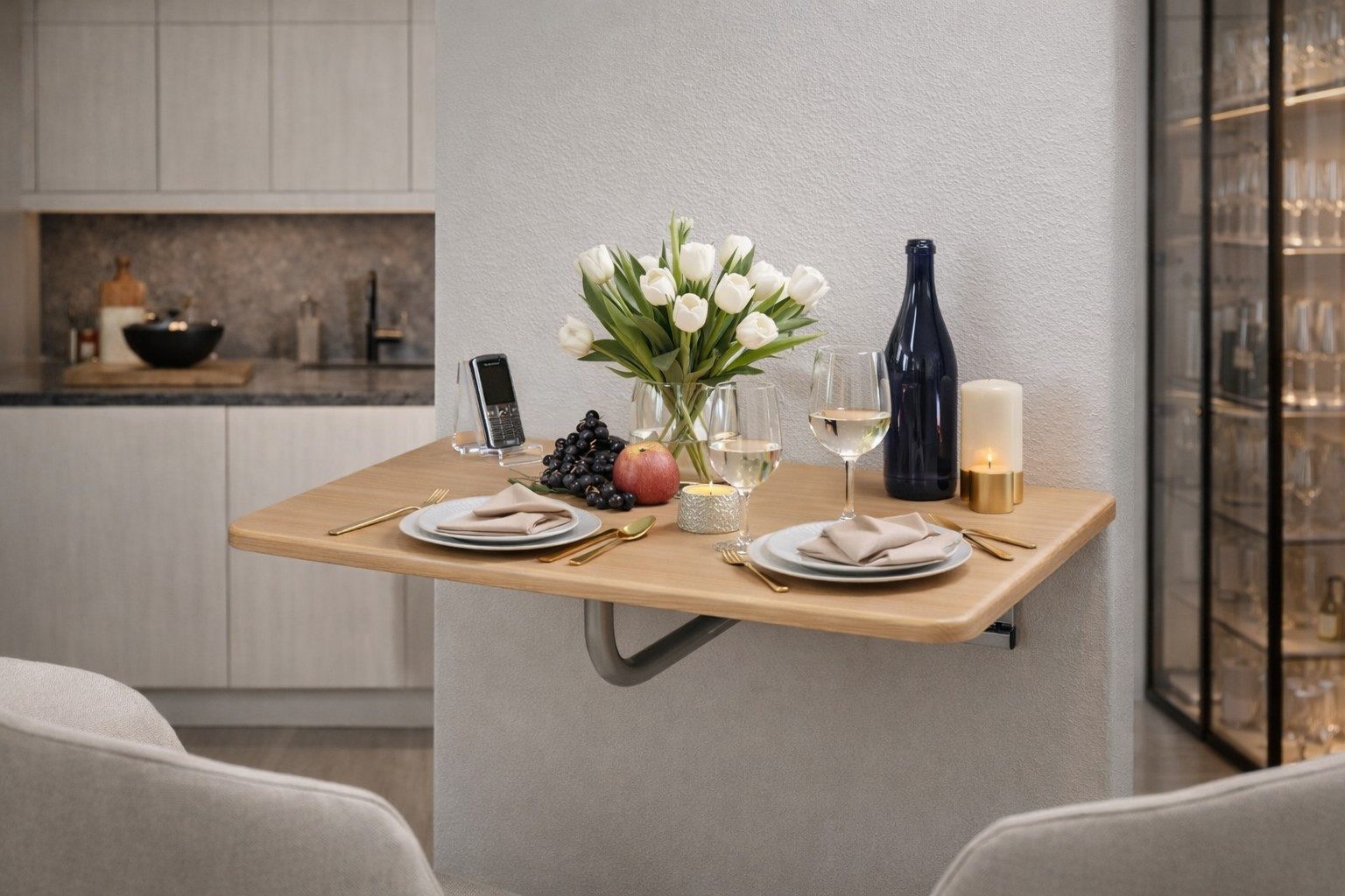 moebel-direkt-online Klapptisch Hannah (1-St), platzsparend abklappbar