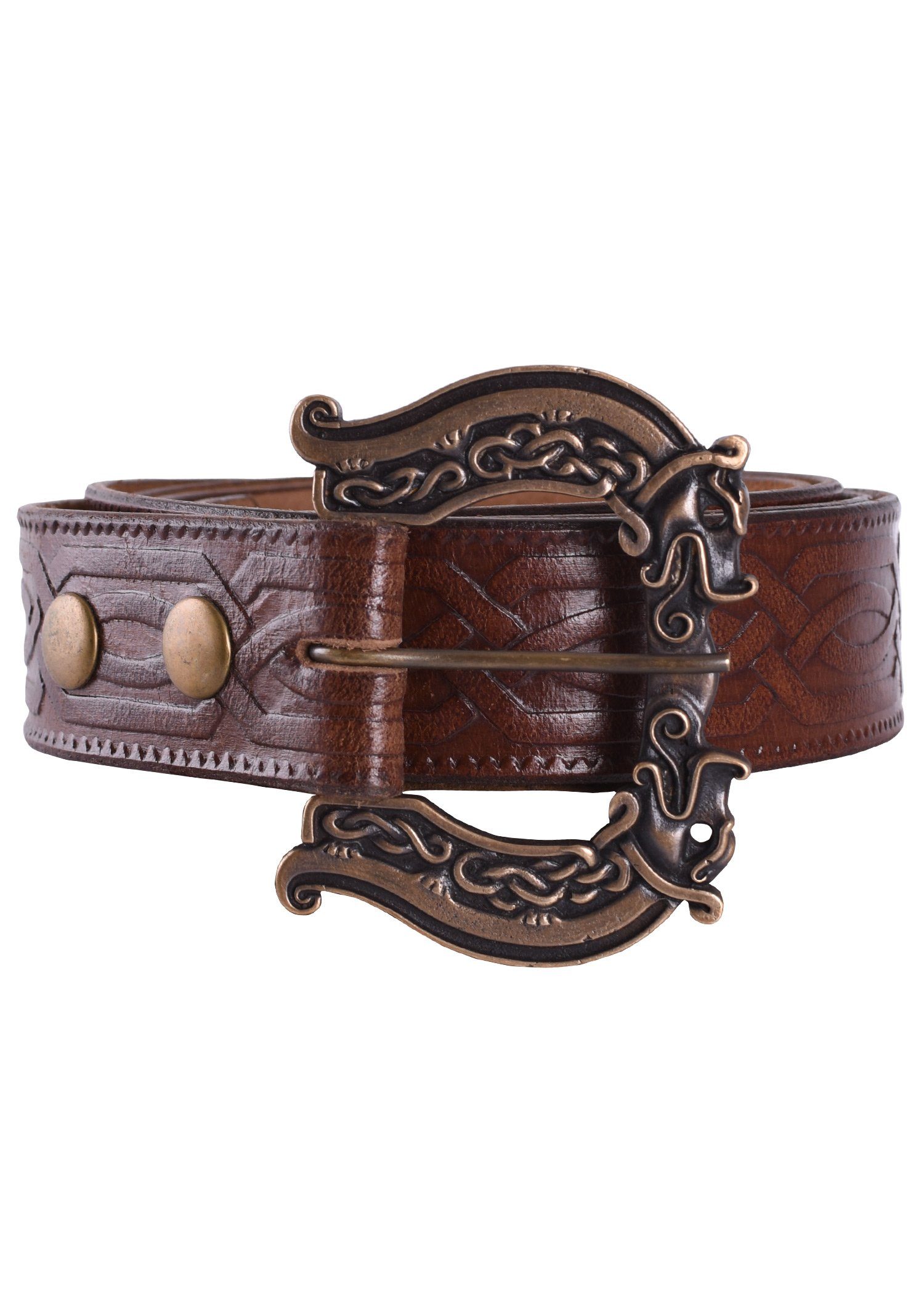 Ritter-Kostüm Keltischer Ledergürtel, 170 cm