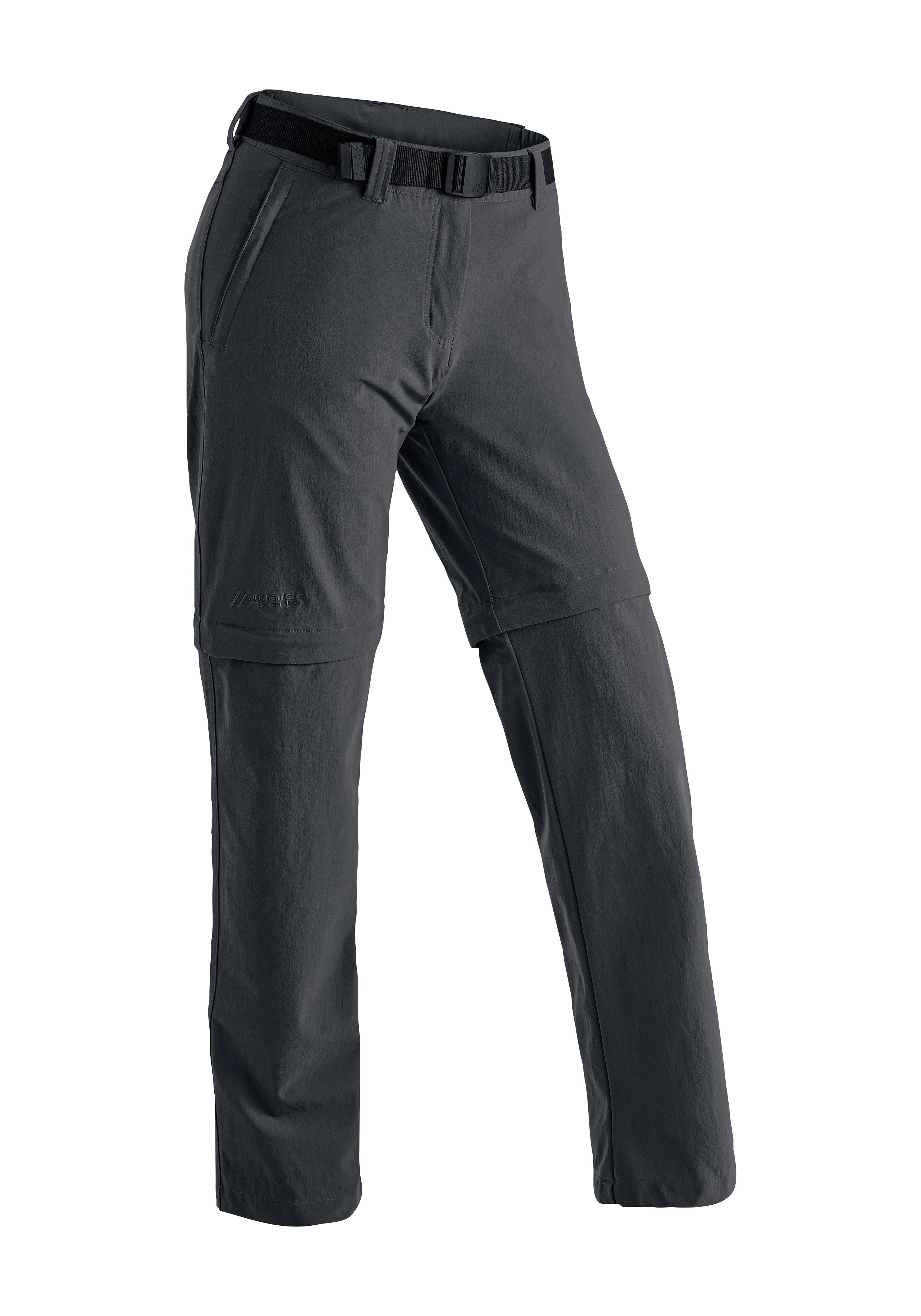 Maier Sports Outdoorhose Nata 2 Damen Zip-Off Wanderhose, atmungsaktive Trekkinghose, Regular Fit