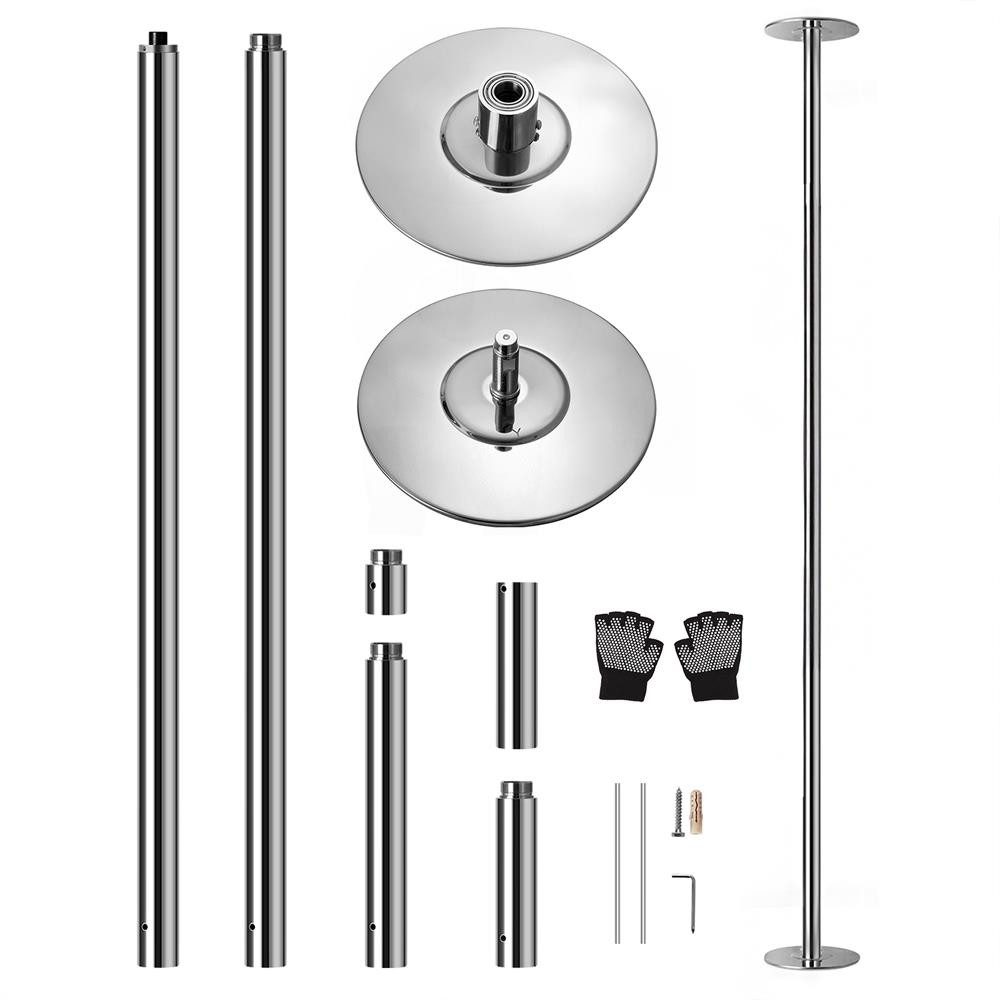 Pyle Pole Dance Stange Turnstange höhenverstellbar - Fitness Stange Indoor mit Rotationsmodus, Breitenverstellung bis 101 cm und Höhenanpassung von 56–90 cm