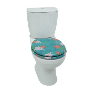 SINOBATH WC-Sitz Toilettensitz mit MDF-Holzkern und Absenkautomatik