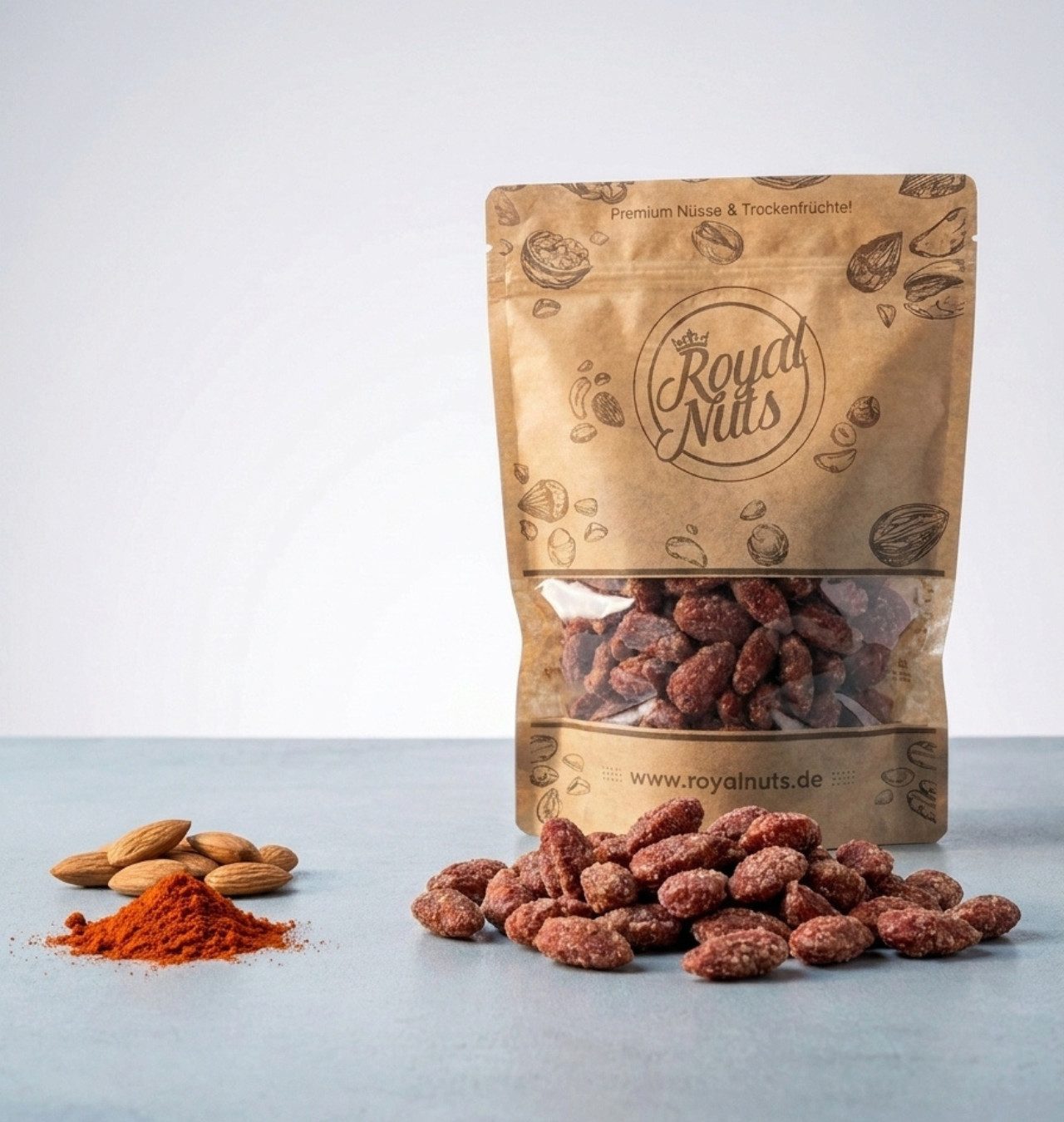 Royalnuts Genuss GmbH Nüsse 1000g Rauchmandeln, Royalnuts