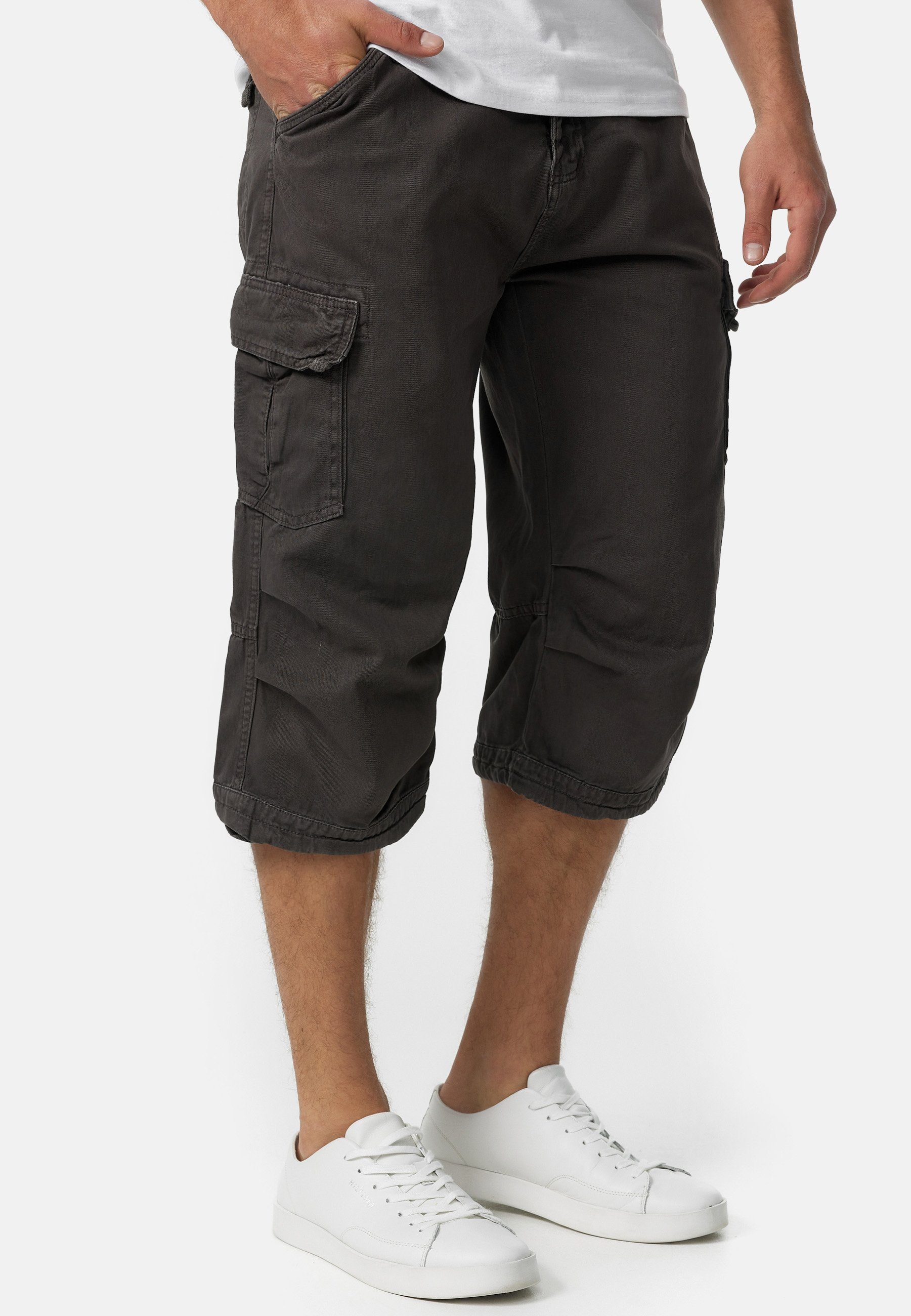Indicode Cargoshorts Herren Nicolas Check Cargo Shorts Herrenshorts aus ein günstig online kaufen