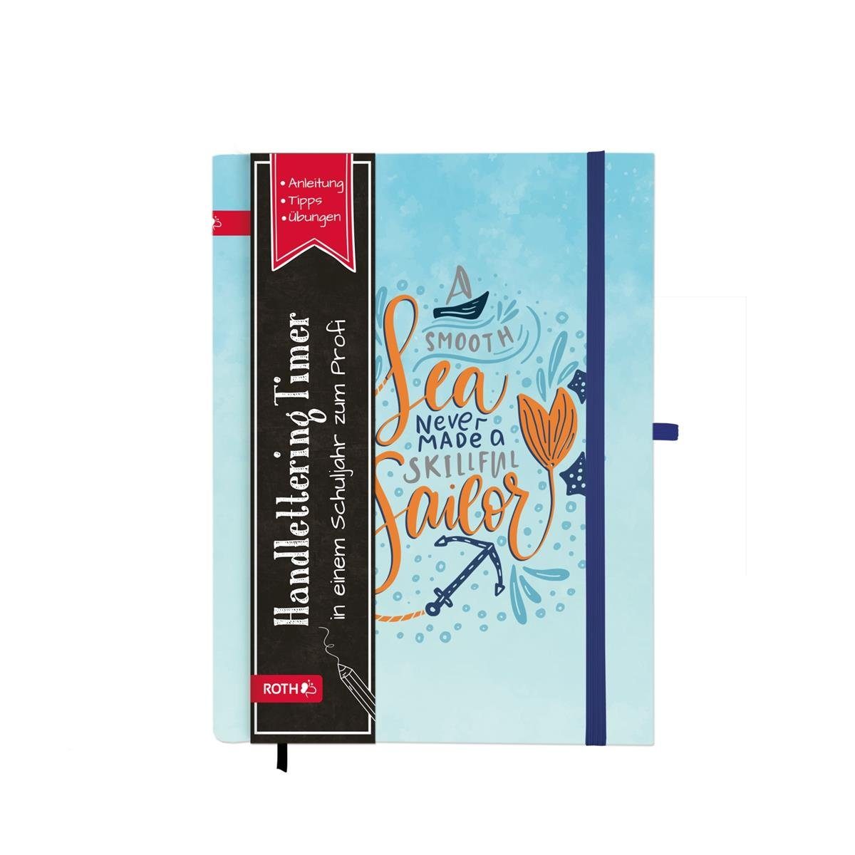 Roth Schulheft Roth Schülerkalender Sea 16,5x23cm, versteckte Wire-O-Bindung