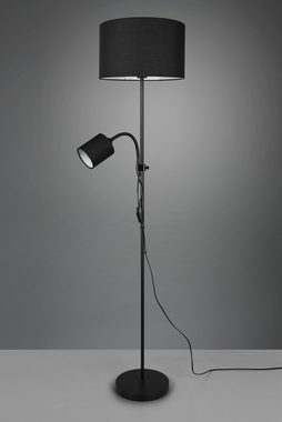 TRIO Leuchten Stehlampe OWEN, Ein-/Ausschalter, ohne Leuchtmittel, Getrennt schaltbar, Lesearm flexibel, Höhe 160 cm