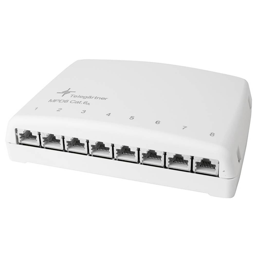 Telegärtner 100006984 Verteiler CAT 6a Weiß Netzwerk-Patch-Panel