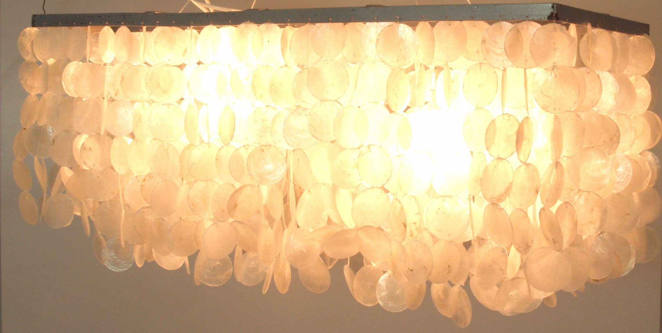 Guru-Shop Deckenleuchten Deckenlampe, Muschelleuchte aus hunderten.., Leuchtmittel nicht inklusive Modell Hispaniola 2