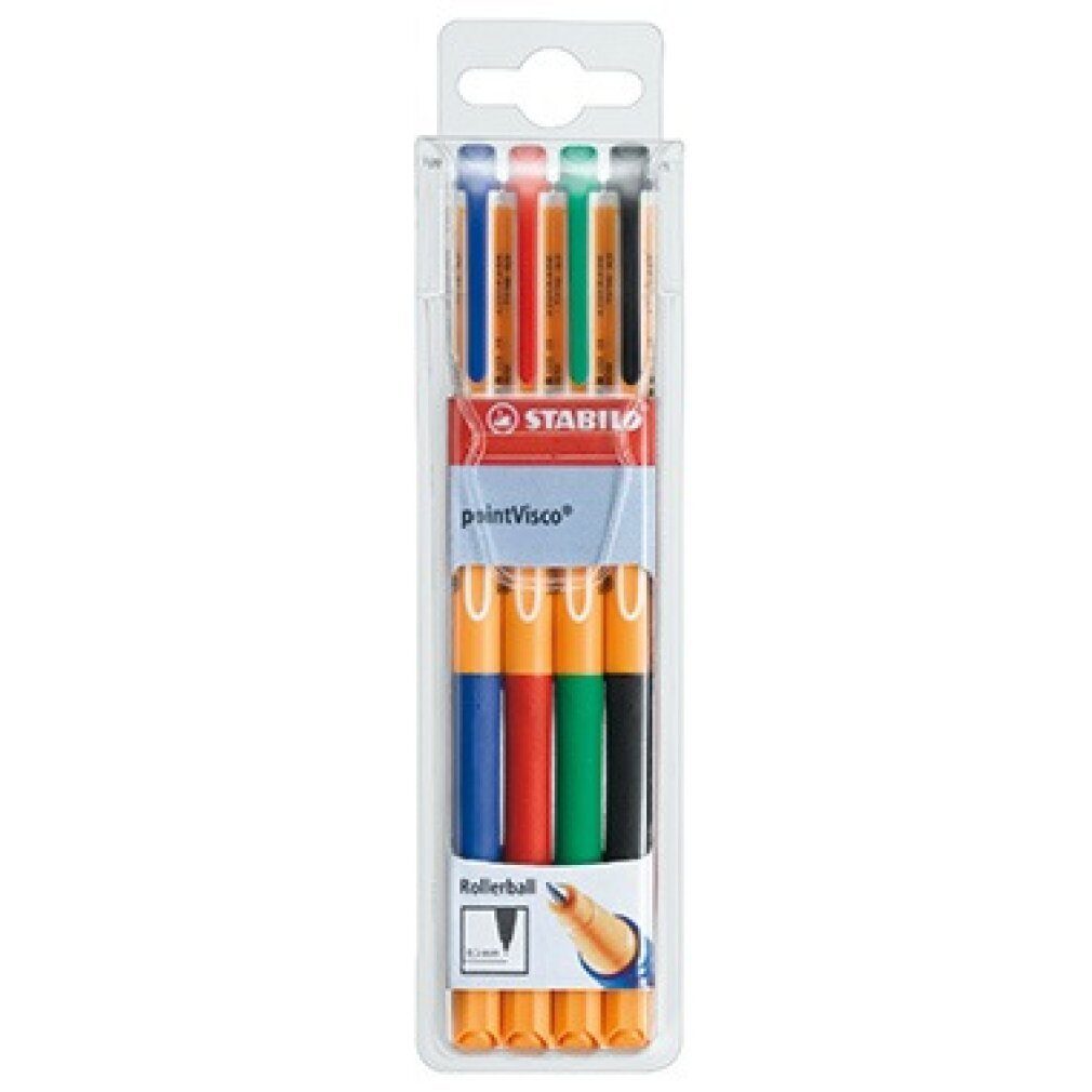 STABILO Tintenroller Point Visco 4Er- Etui 10994
