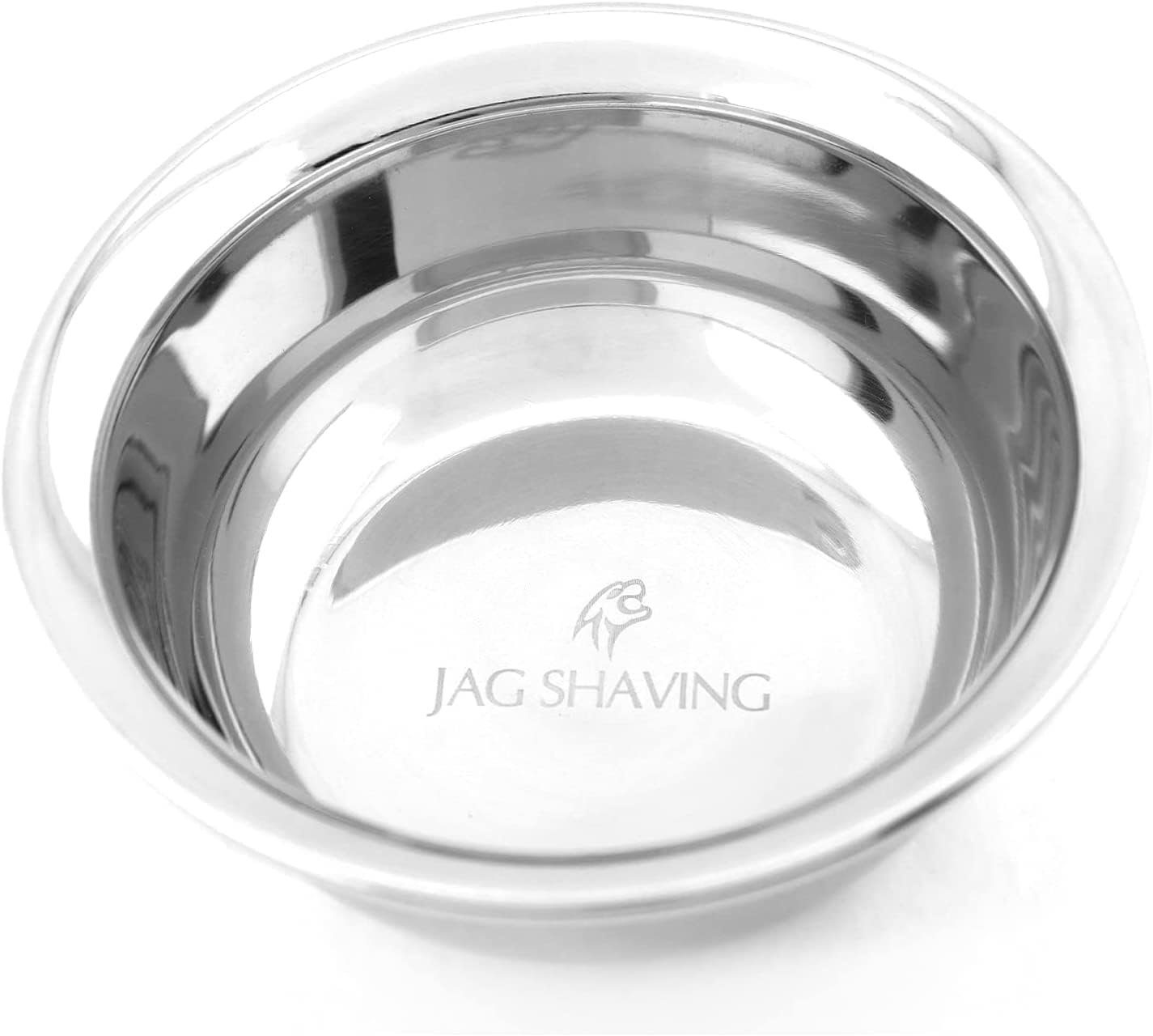 JAG SHAVING Rasierschale Rasierseifenschalen, hochwertige Rasierschale aus Edelstahl, 1 Stück, 1-tlg., Perfekt für die Schaumrasur für Männer