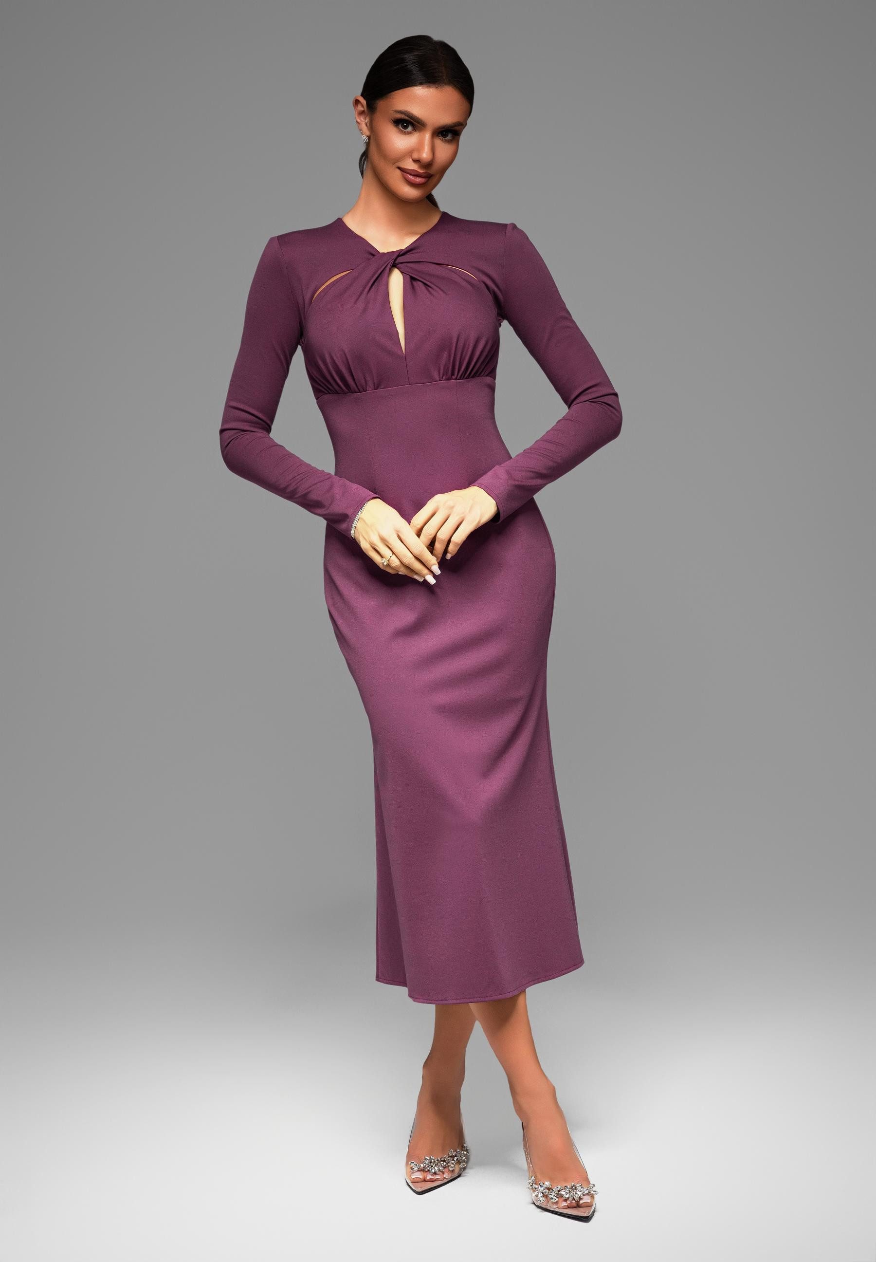OMBRE Abendkleid Elegantes Midikleid mit langen günstig online kaufen