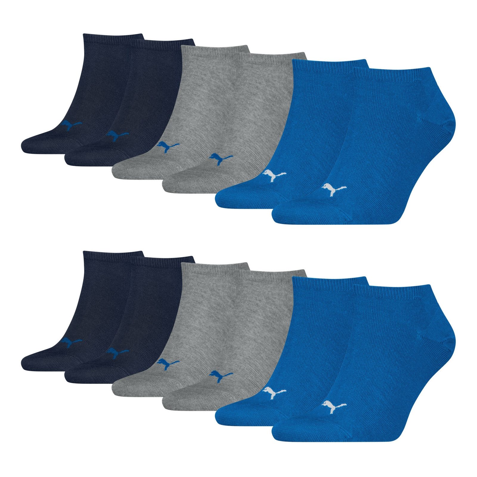 PUMA Sneakersocken Soft Cotton (6-Paar) mit Cat-Logo und PUMA-Schriftzug