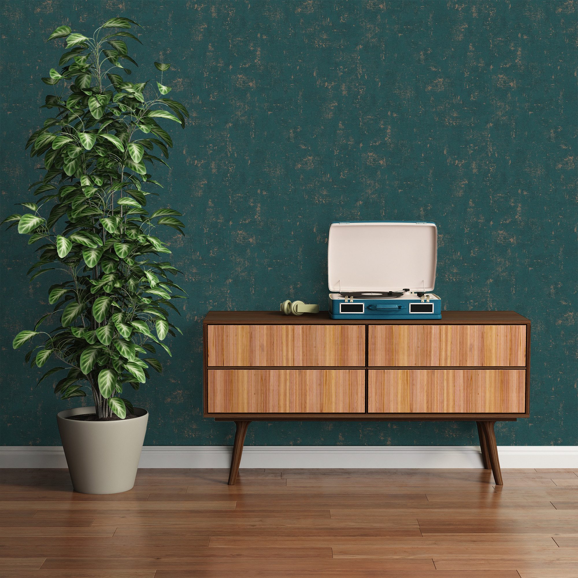 A.S. Création Vliestapete Jade 2 Struktur-Tapete Unitapete Putzoptik Putzoptik, strukturiert, leicht glänzend, (1 St), Vliestapete einfarbig für Schlafzimmer Küche Wohnzimmer Struktur Flur