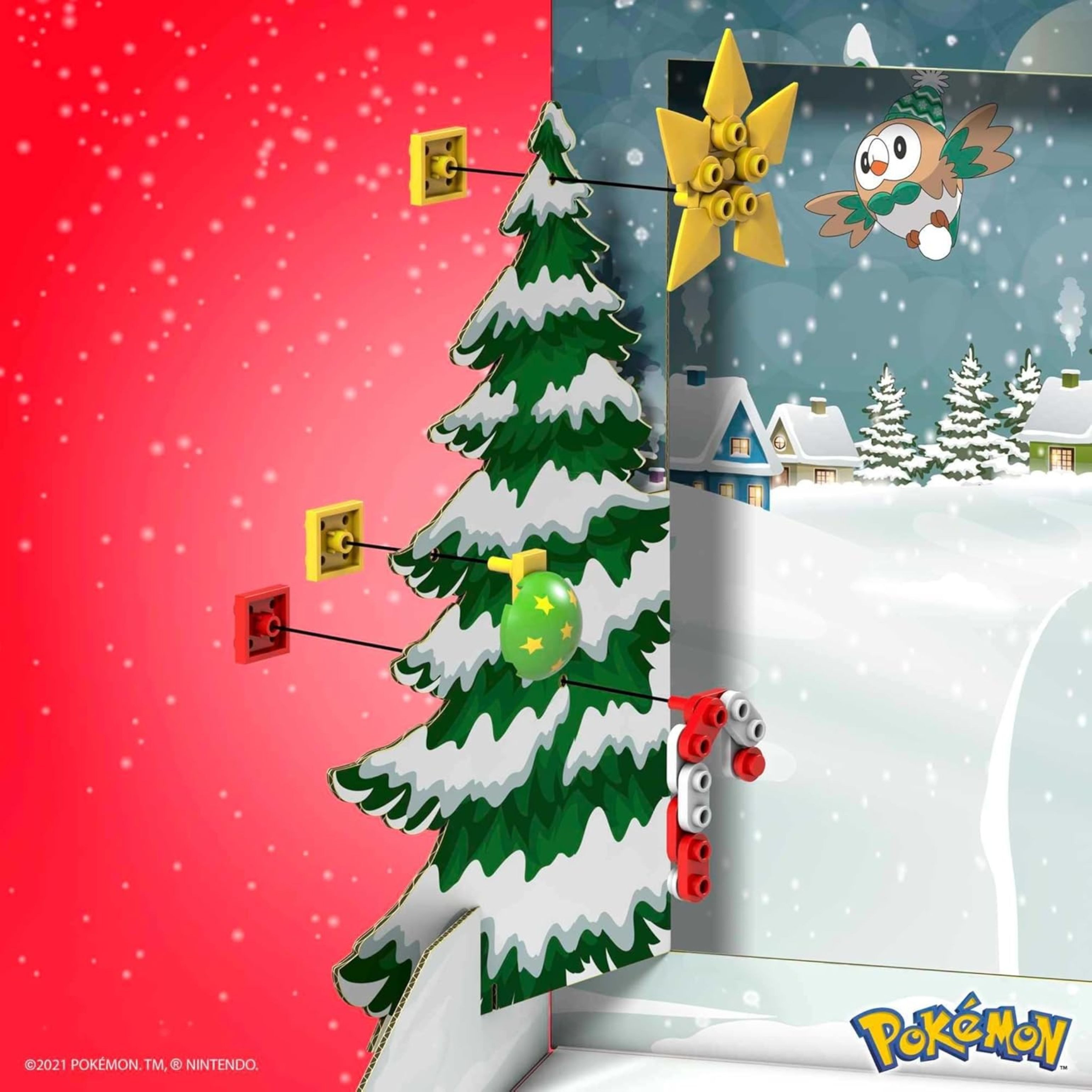 Mattel® Adventskalender Mega Construx Pokémon Adventskalender – 202 Teile & 2 Figuren (1-tlg)
