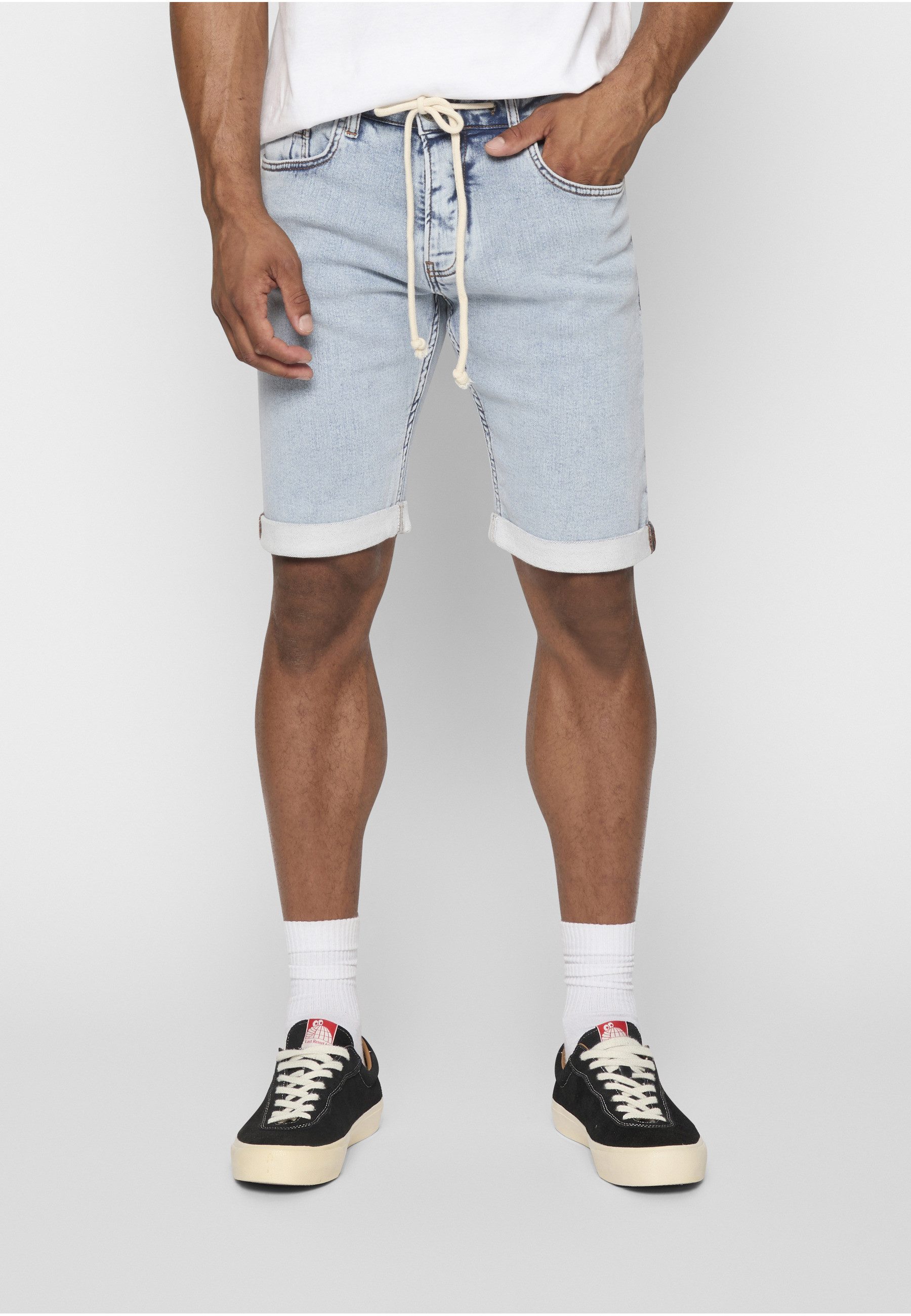 2Y Premium Stoffhose 2Y Premium Herren 2Y Basic Slim Fit Denim Shorts (1-tlg)