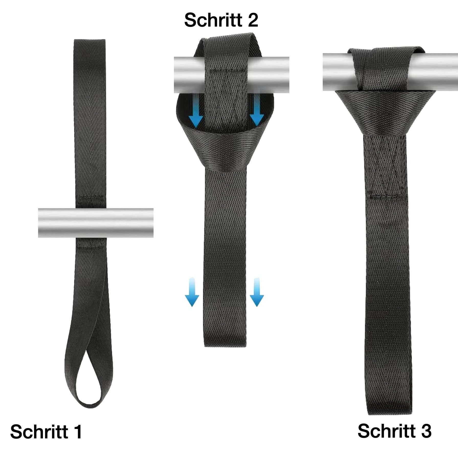 toolmate® Spanngurt 5X Zurrschlaufen - Schlaufen 30 cm Dopelschlaufen Ladungssicherung (Packung, 5-St., 5x Zurrschlaufen) fester Halt / reißfest