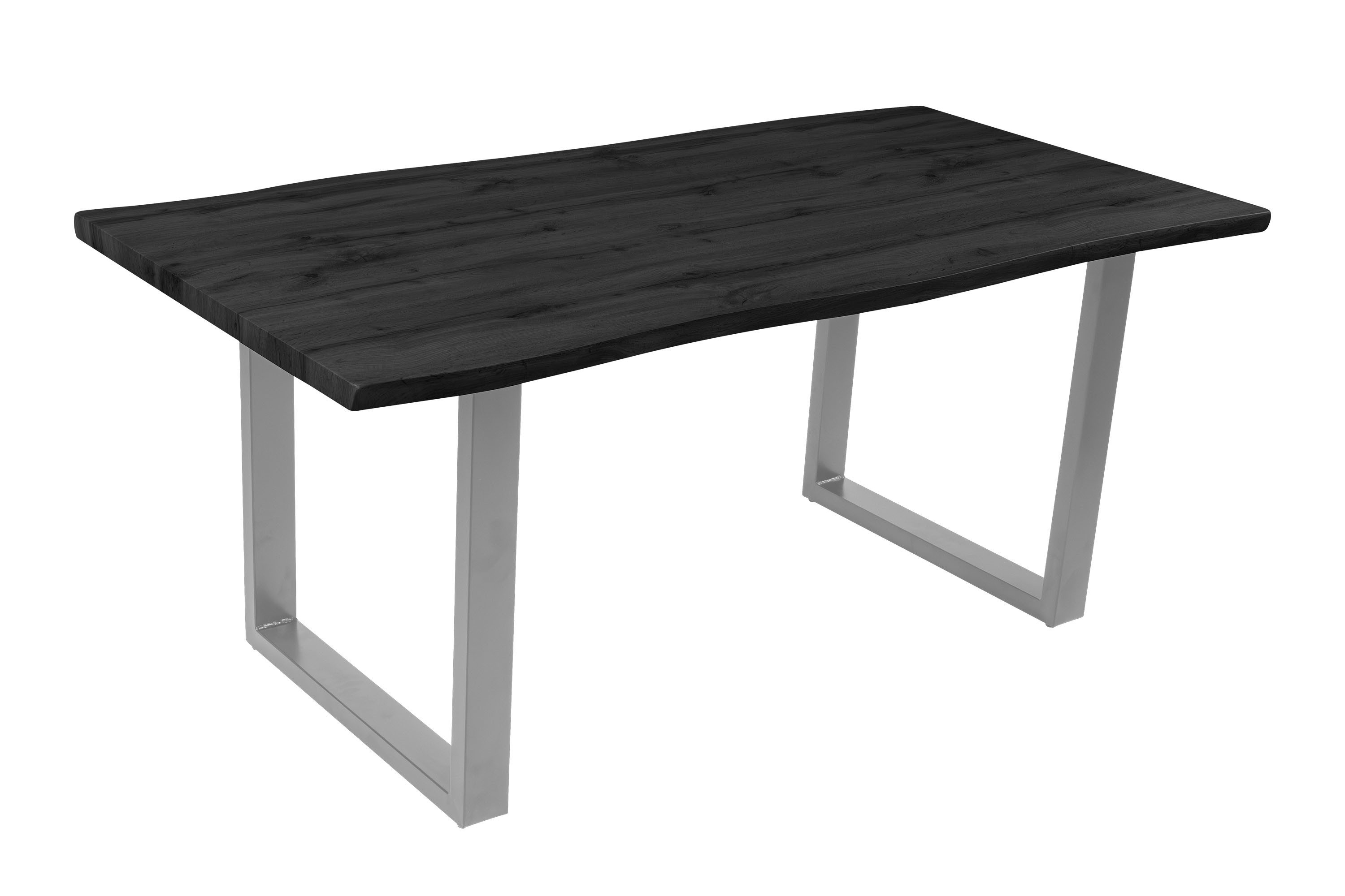 Loreno® Esstisch Josy, Holz-Optik Grau, Baumkante, günstig online kaufen