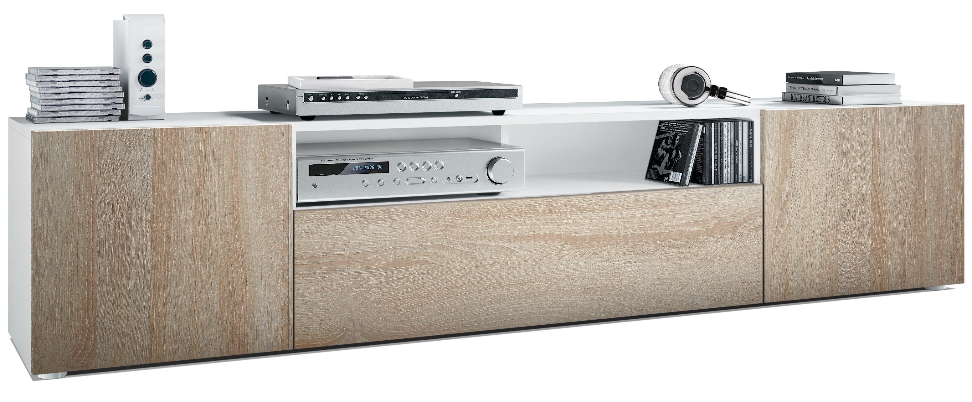 Vladon Lowboard Mogan (TV-Kommode, mit 2 günstig online kaufen