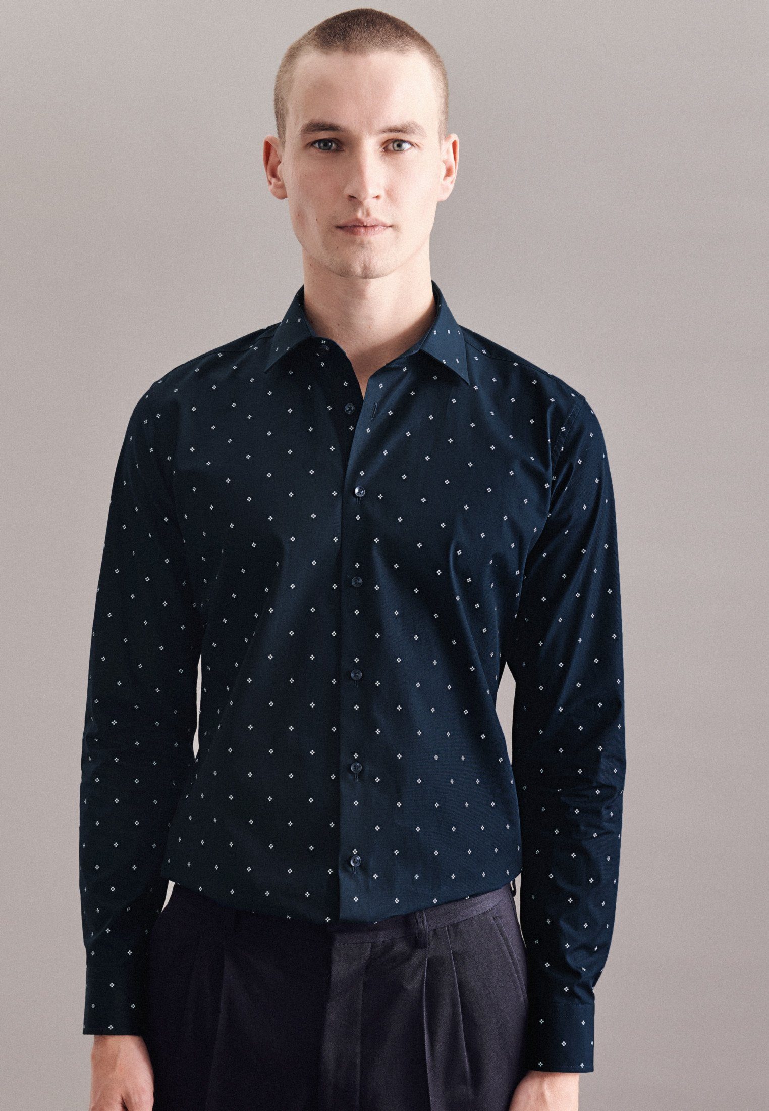 seidensticker Businesshemd X-Slim X-Slim 1/1 Kentkragen Druck günstig online kaufen