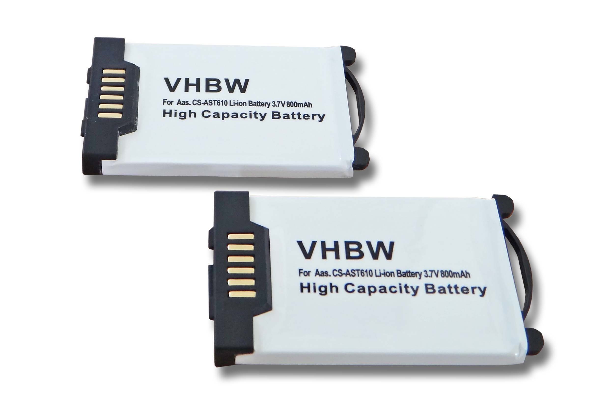vhbw kompatibel mit DeTeWe DTS11 mAh Akku 800 V) Li-Ion (3,7