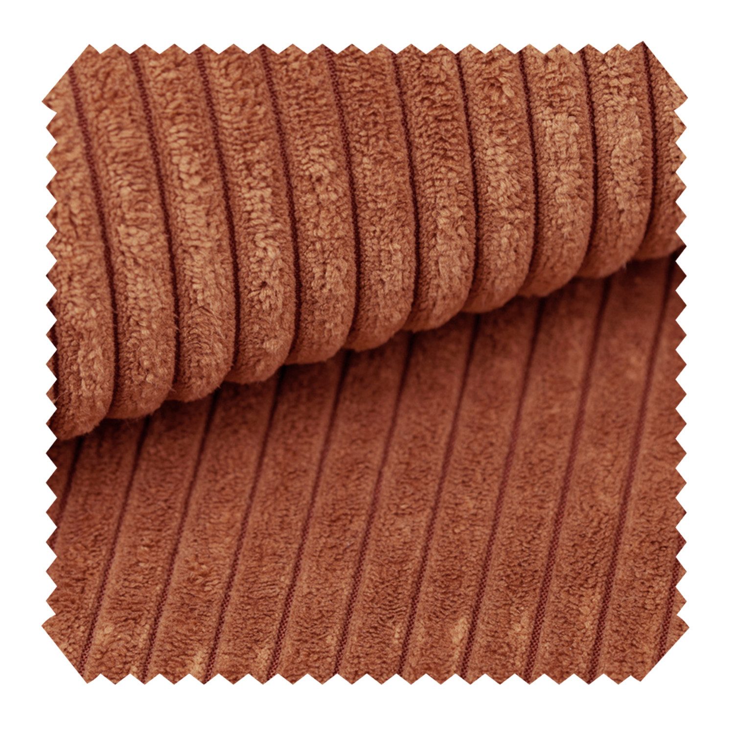 novely® Stoff PORTO - Polsterstoff in Breitcord-Optik - Ultraweicher Möbelstoff, Samtige Haptik, Reißfest, Fusselfrei, Robust, Meterware, 1lfm