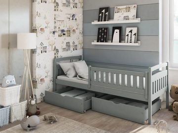 Horten Kinderbett Kinderbett Frankfurt mit Rausfallschutz und Schubladen (Spar-Set)