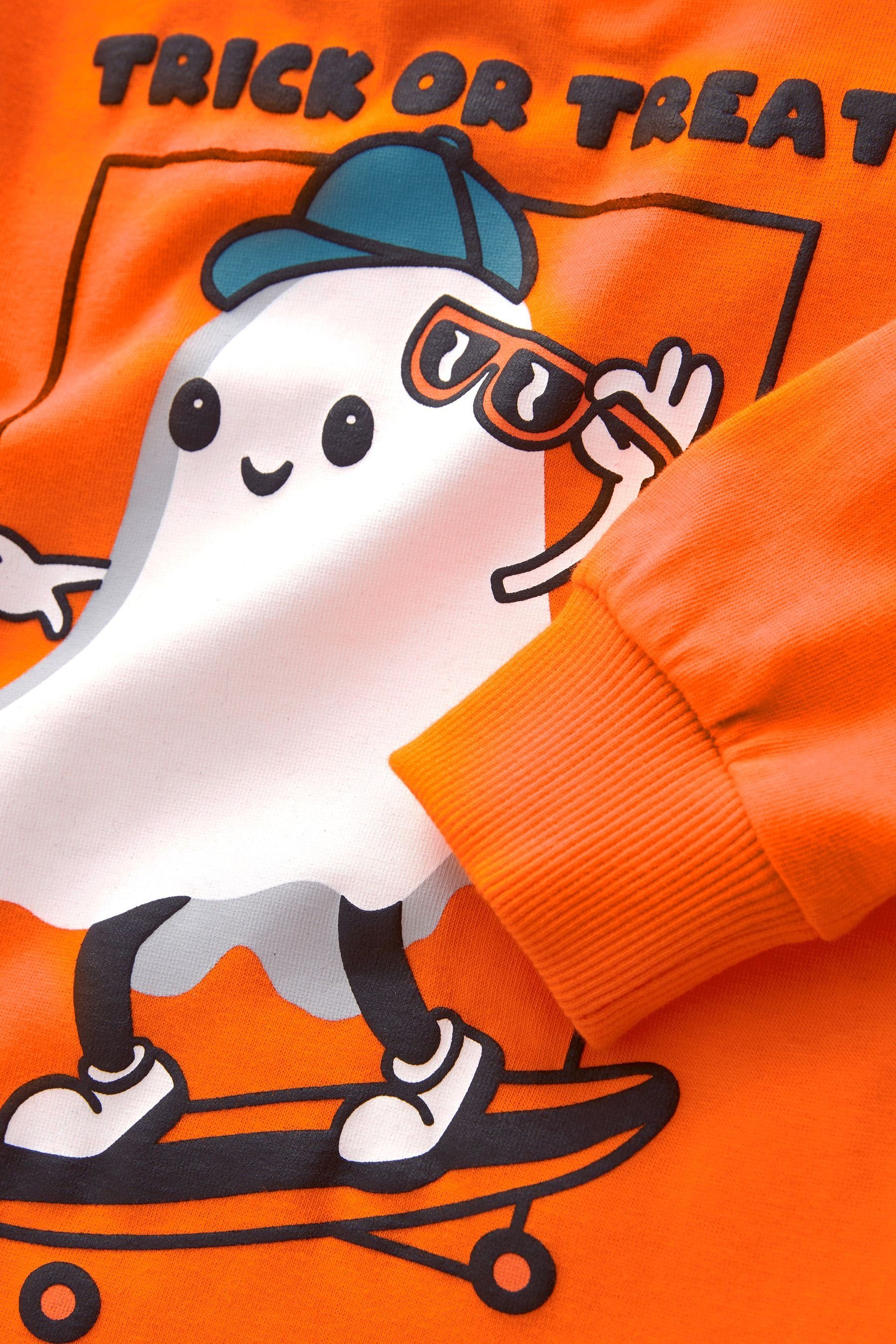 Next Langärmeliges Langarmshirt T-Shirt (1-tlg) Halloween-Gespenst