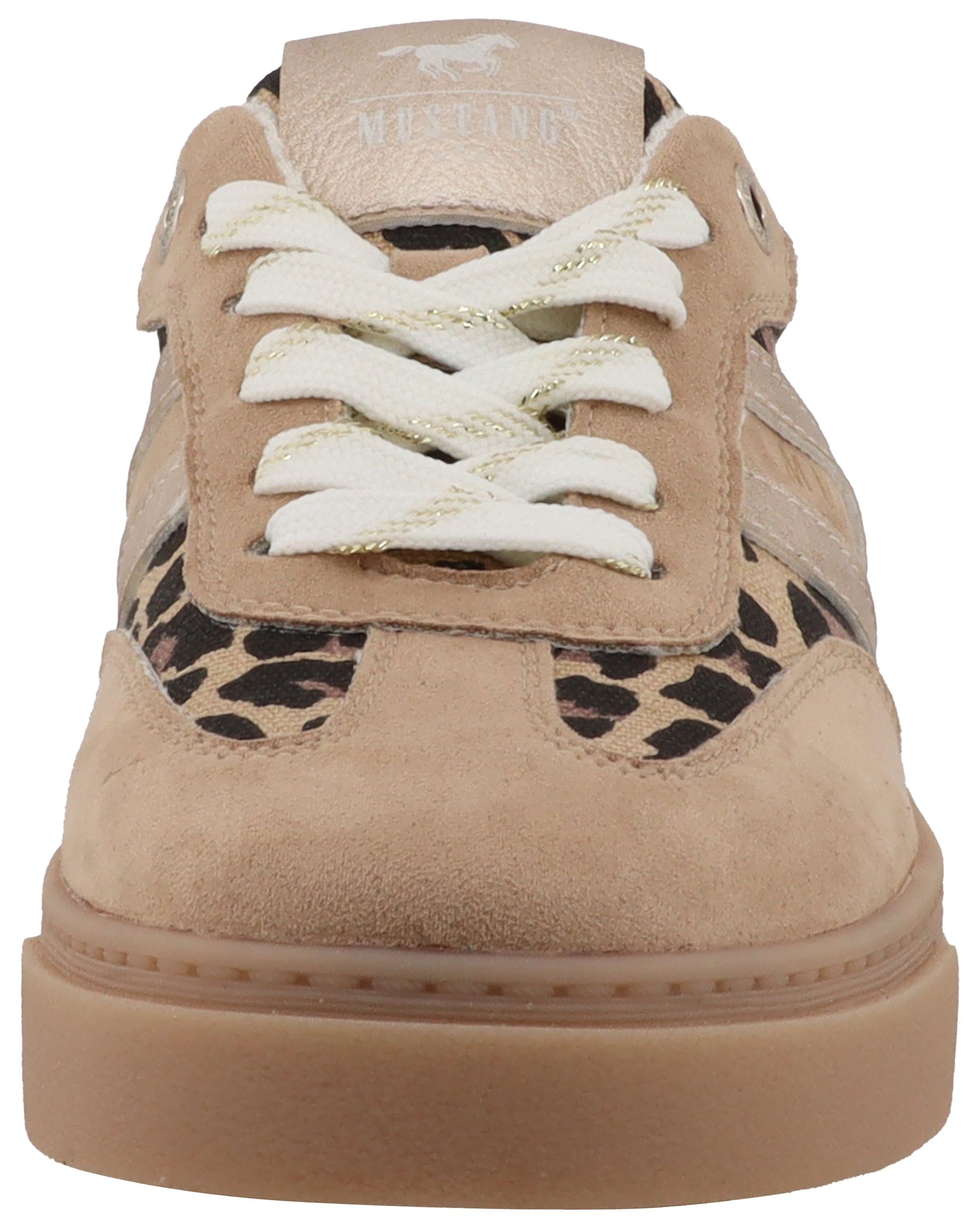 Mustang Shoes Rhonda Plateausneaker Freizeitschuh, Halbschuh, Schnürschuh mit modischen Kontrastbesätzen – Bild 4 von 5
