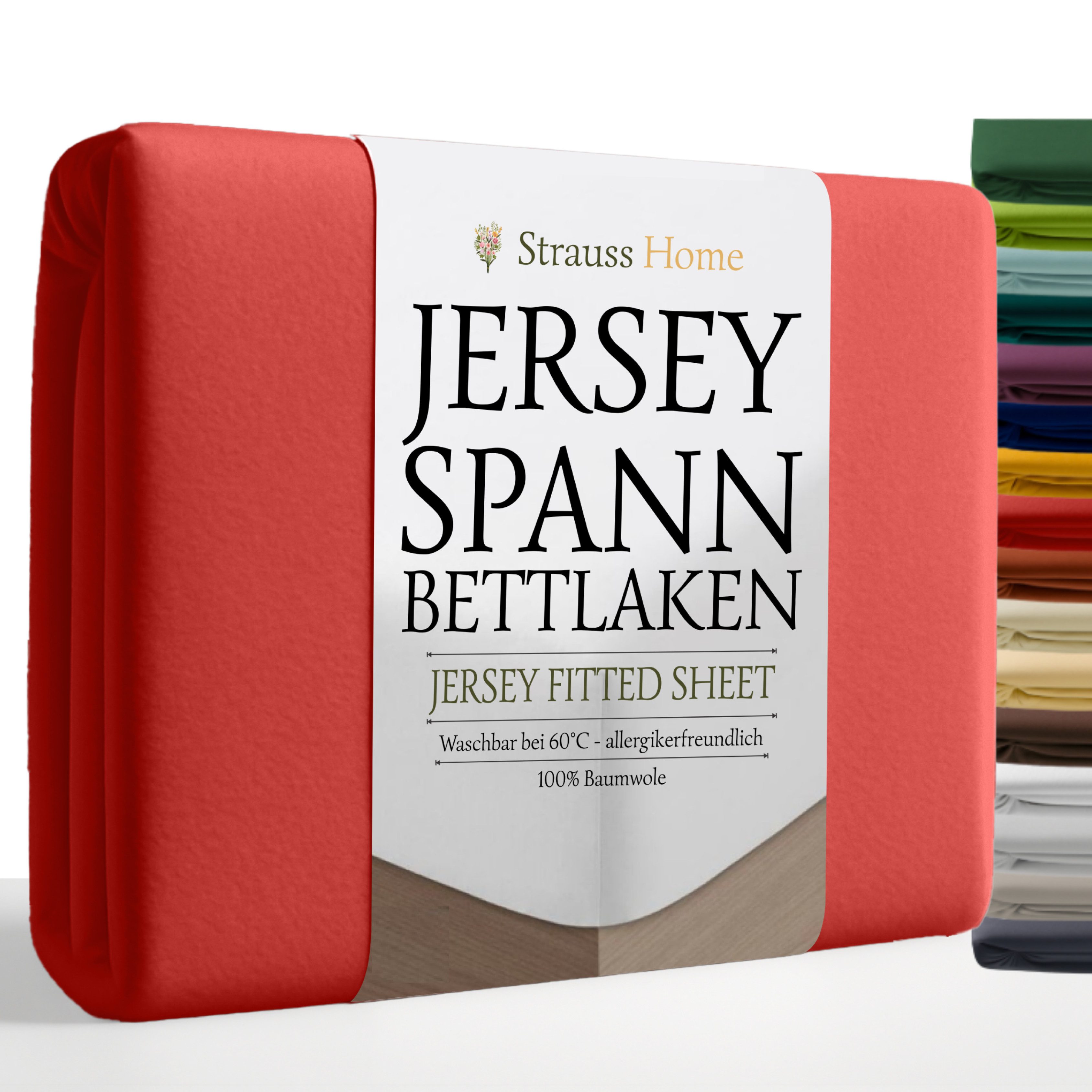 Strauss Home Spannbettlaken Premium, Gummizug: Rundumgummi, 150gr/m2 Premiu günstig online kaufen