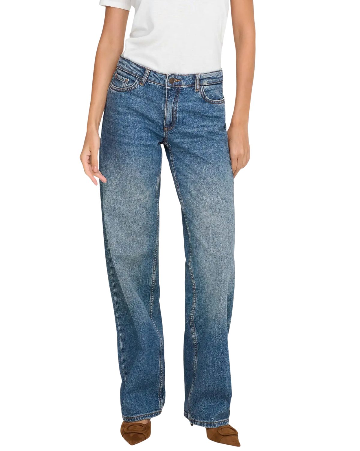 JDY Straight-Jeans bequeme Low Waist Hose