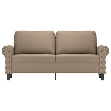 vidaXL Sofa 2-Sitzer-Sofa Cappuccino-Braun 140 cm Kunstleder