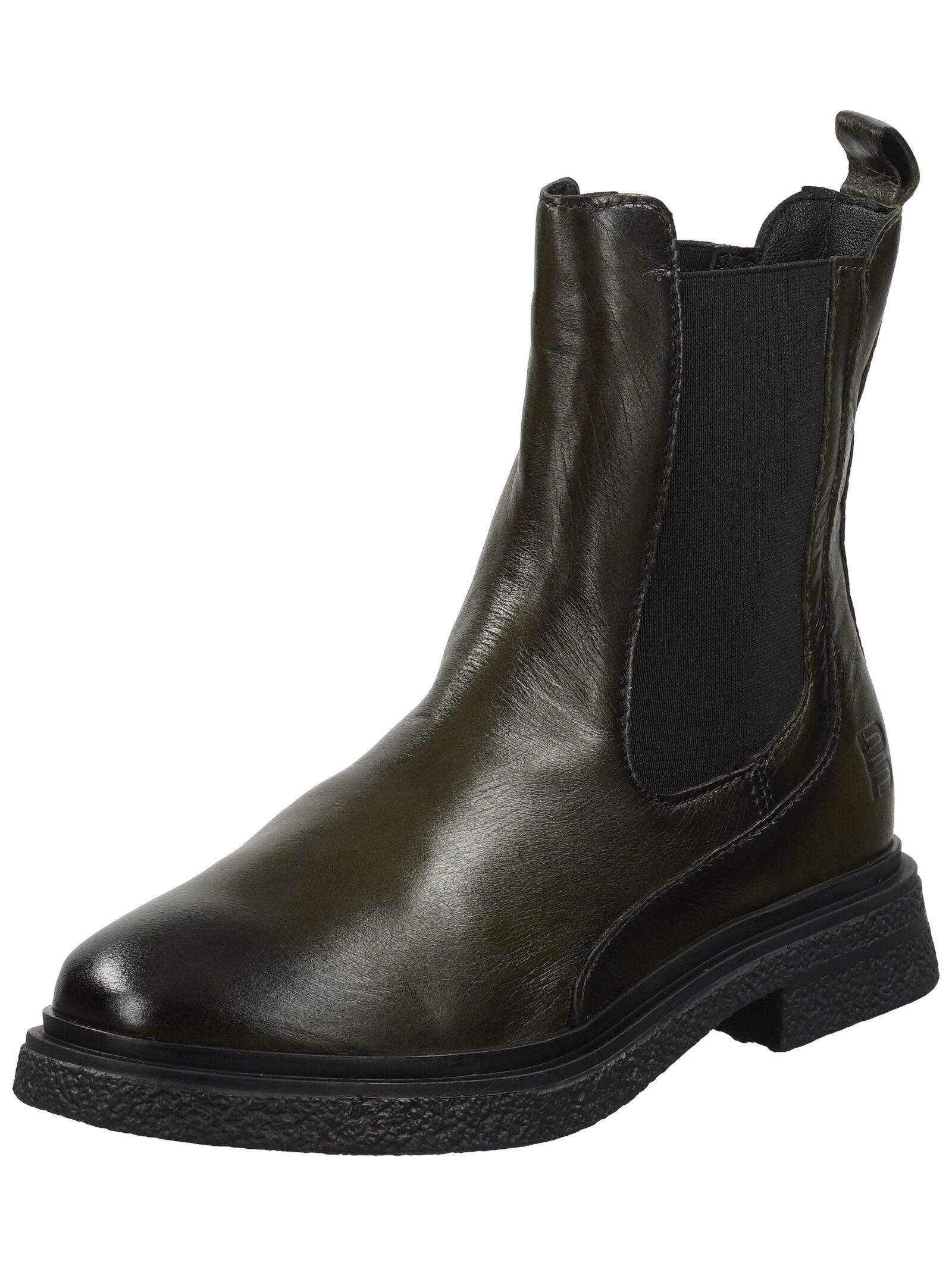 Stiefelette Leder/Textil . Stiefelette