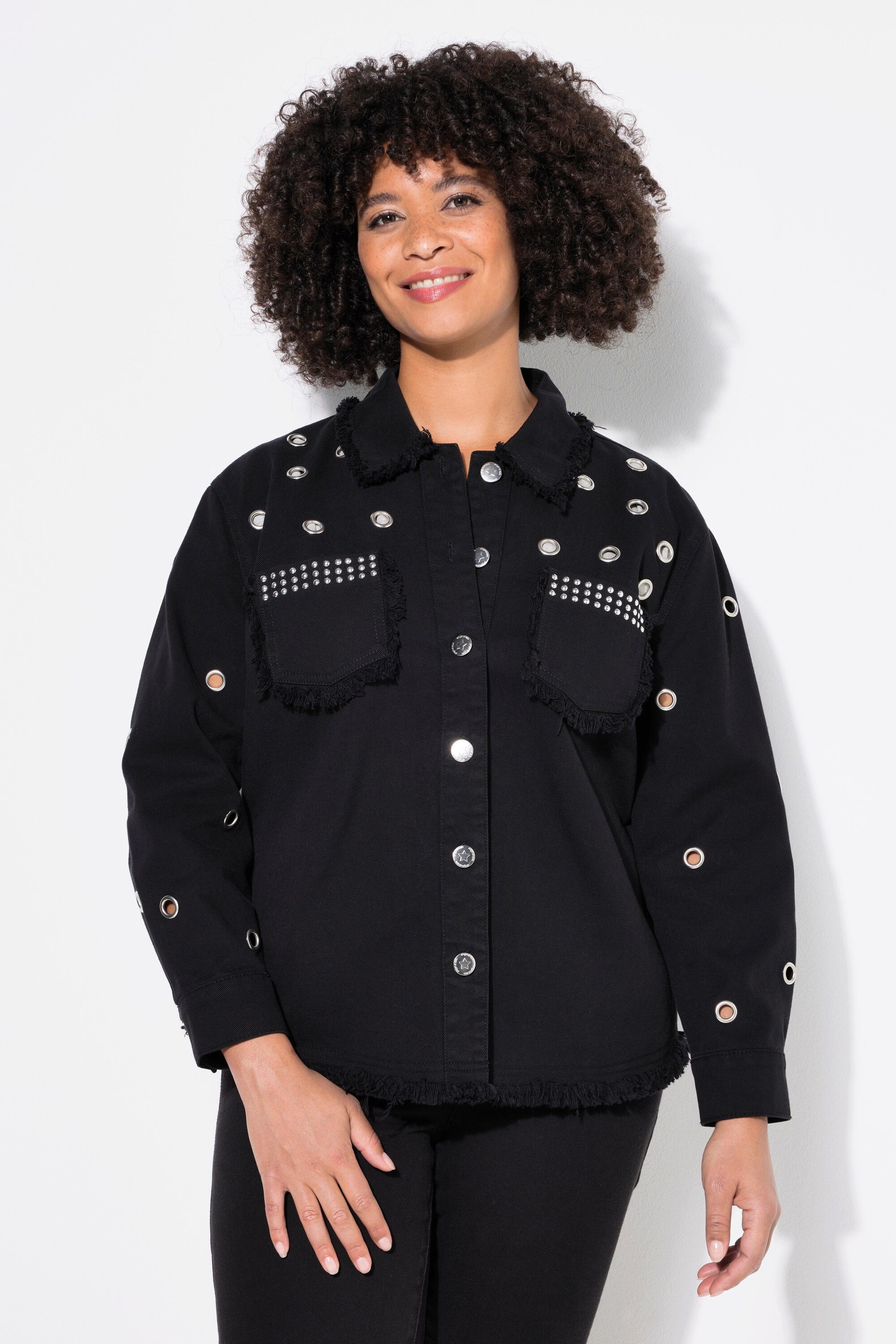Angel of Style Kurzjacke Jeansjacke Ösen günstig online kaufen