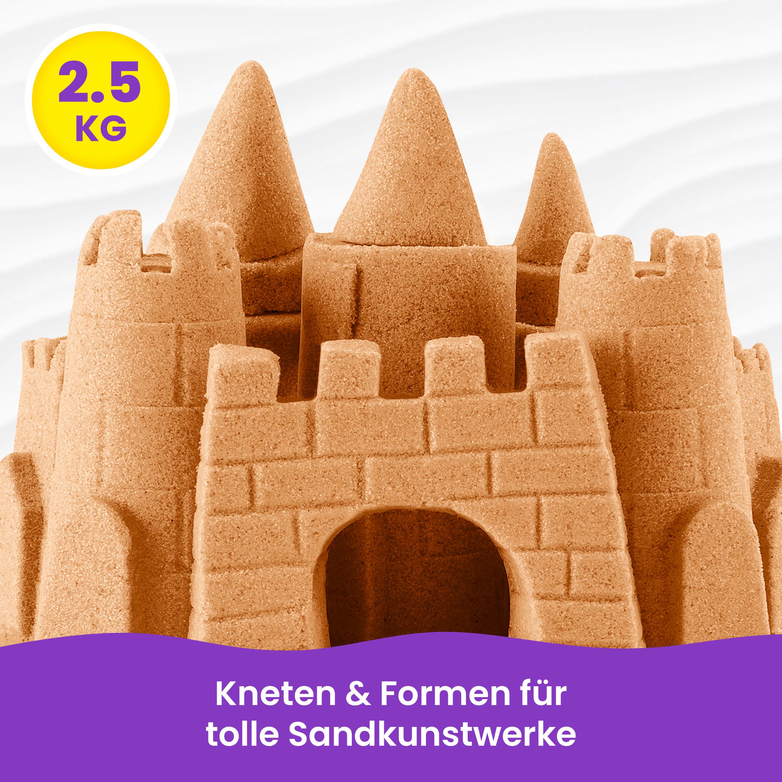 Spin Master Kreativset Kinetic Sand - Braun 2,5 kg