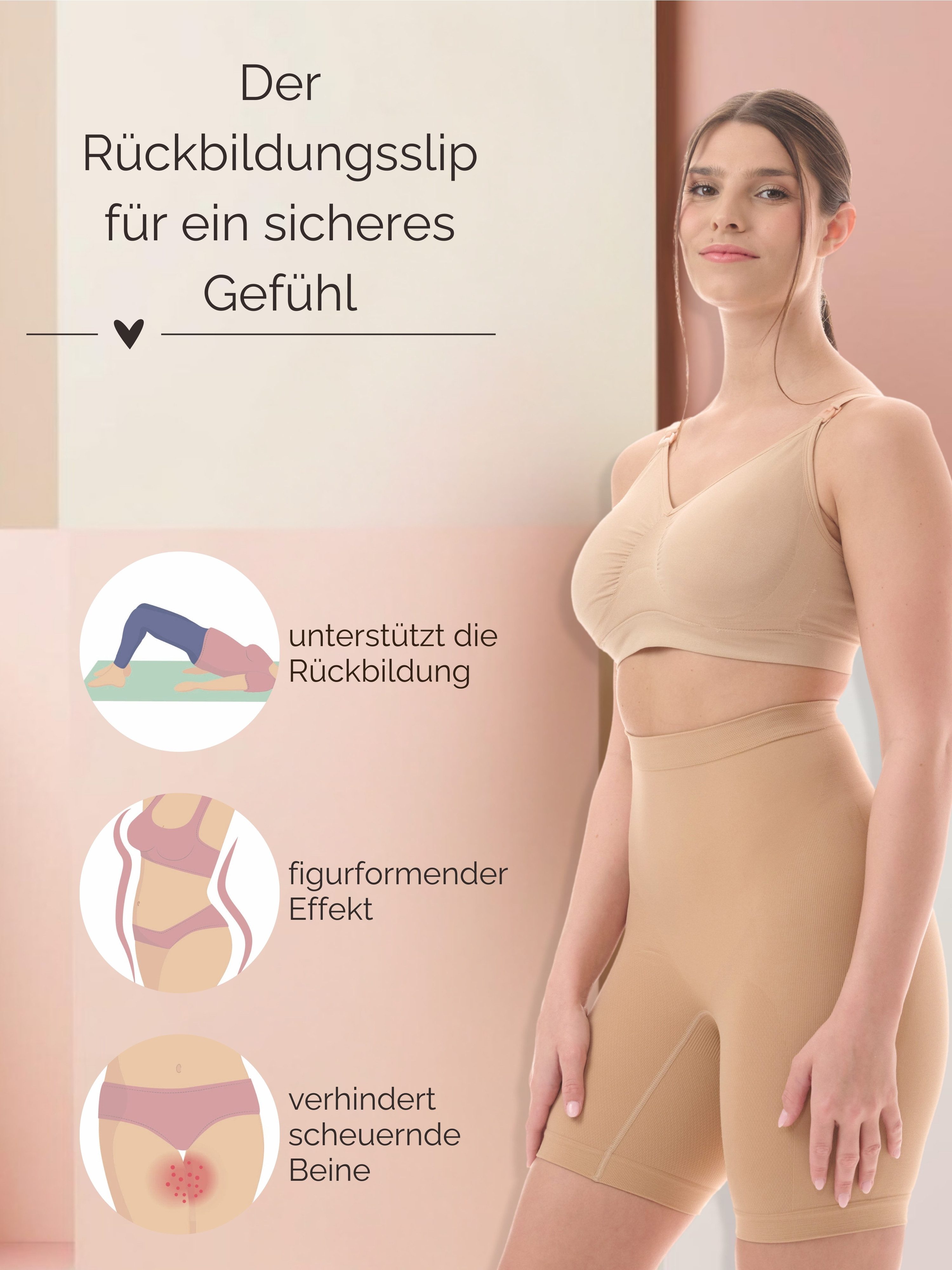 Herzmutter Shapingpants Shaping Shorts Damen - Shapewear Unterwäsche (Packung, 2-St) – Bild 4 von 5